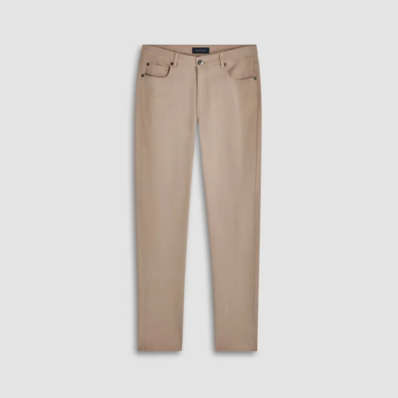 Preston Solid Five Pocket Pant sold by Bugatchi