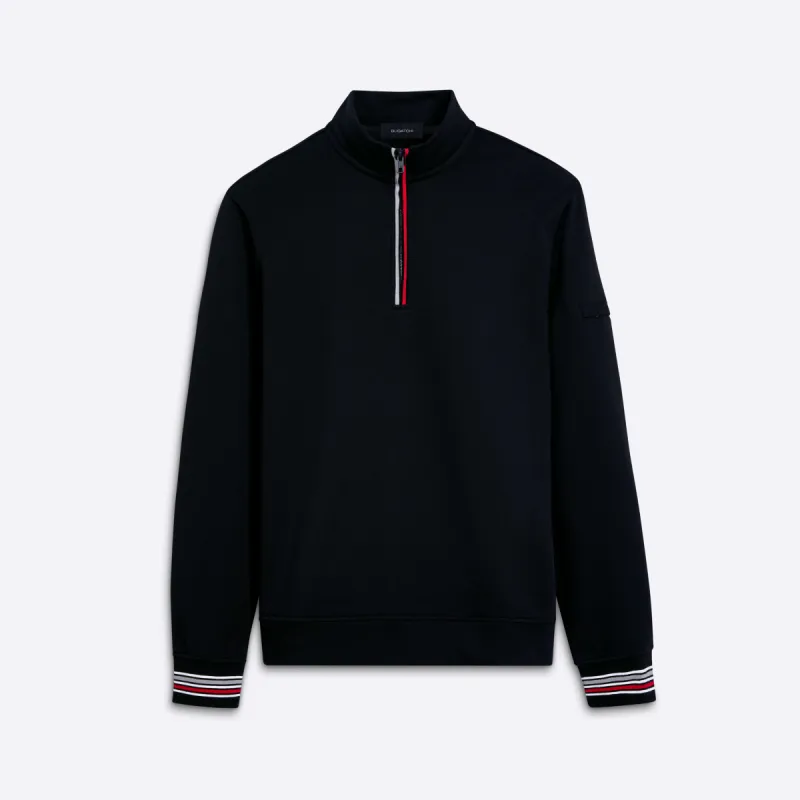 Quarter Zip Mock Neck Sweatshirt sold by Bugatchi