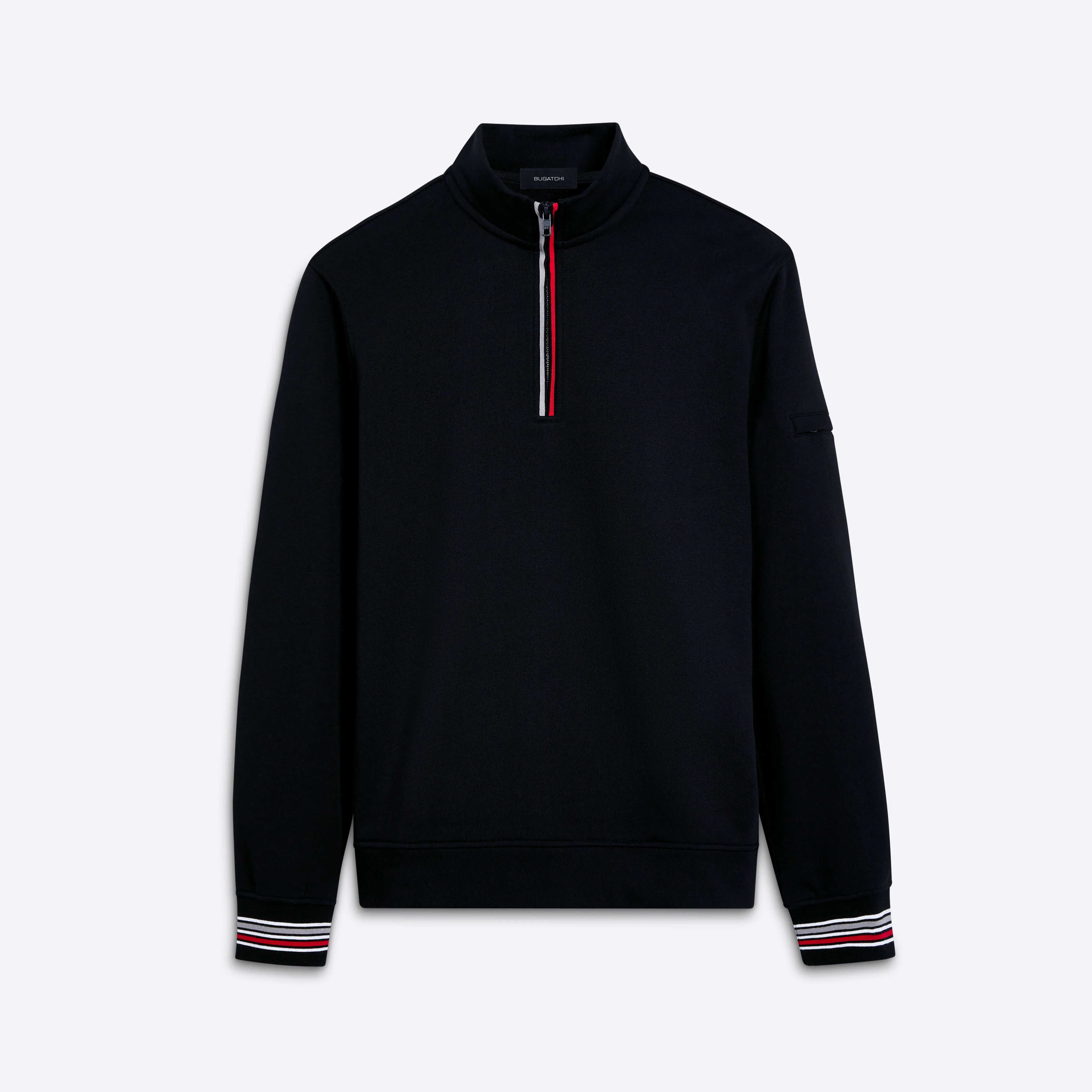 Quarter Zip Mock Neck Sweatshirt sold by Bugatchi