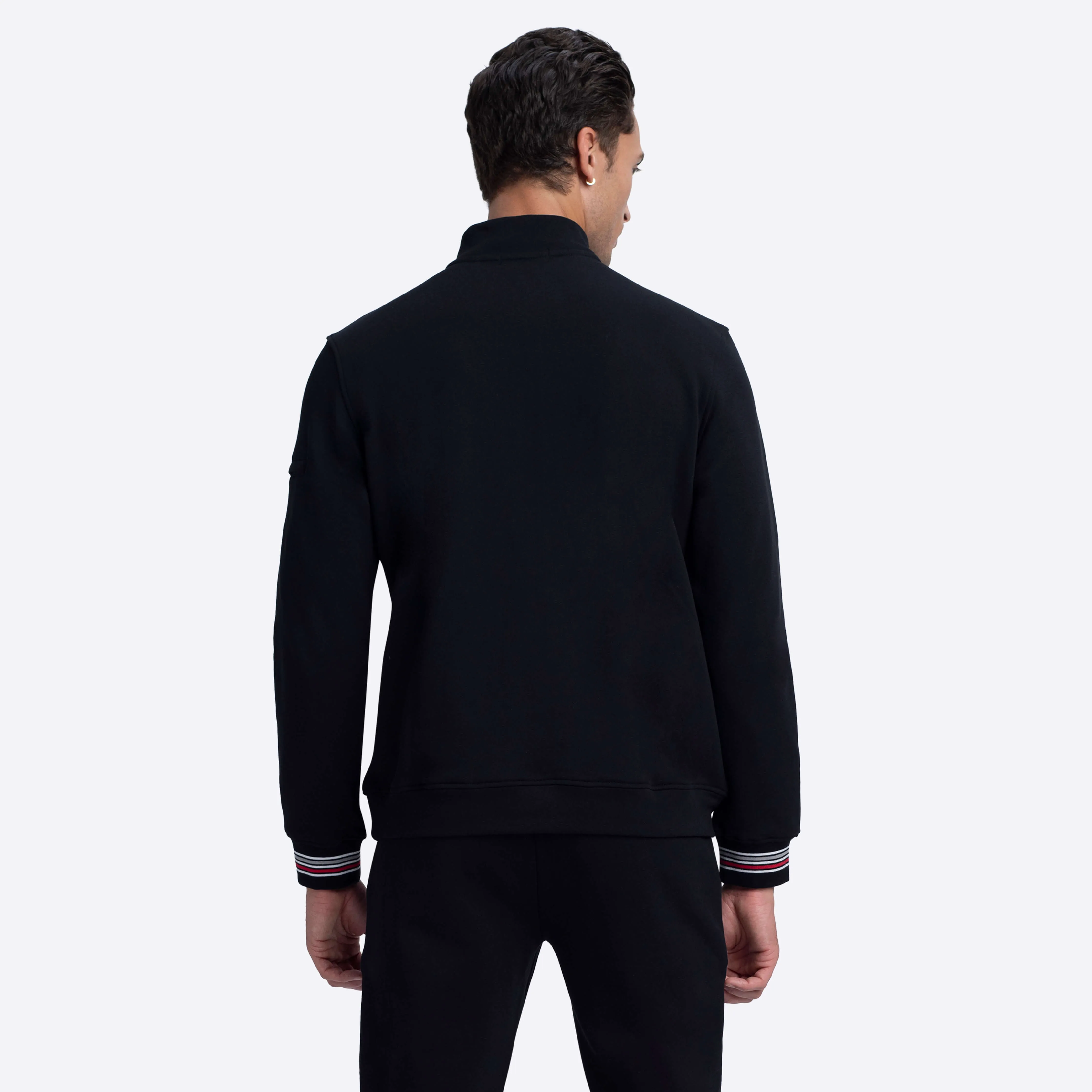 Quarter Zip Mock Neck Sweatshirt sold by Bugatchi product image thumbnail 4
