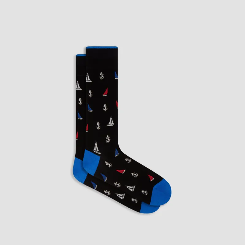 Nautical Mid-Calf Socks sold by Bugatchi