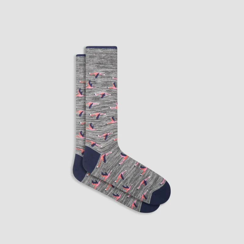 Bird Flight Mid-Calf Socks sold by Bugatchi