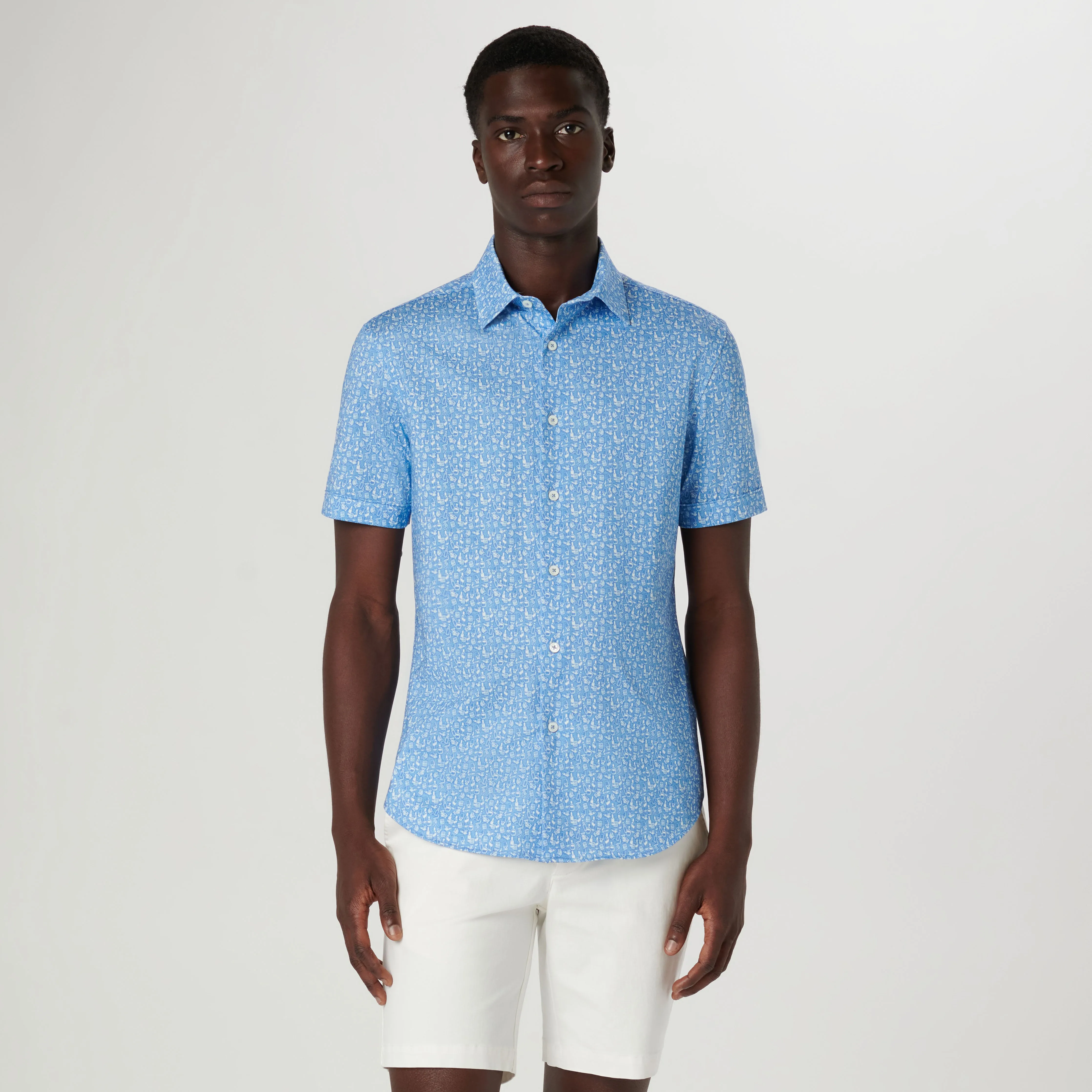 Miles Barware OoohCotton Short Sleeve Shirt sold by Bugatchi product image thumbnail 2