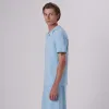 Towelling French Terry Johnny Collar Polo sold by Bugatchi
