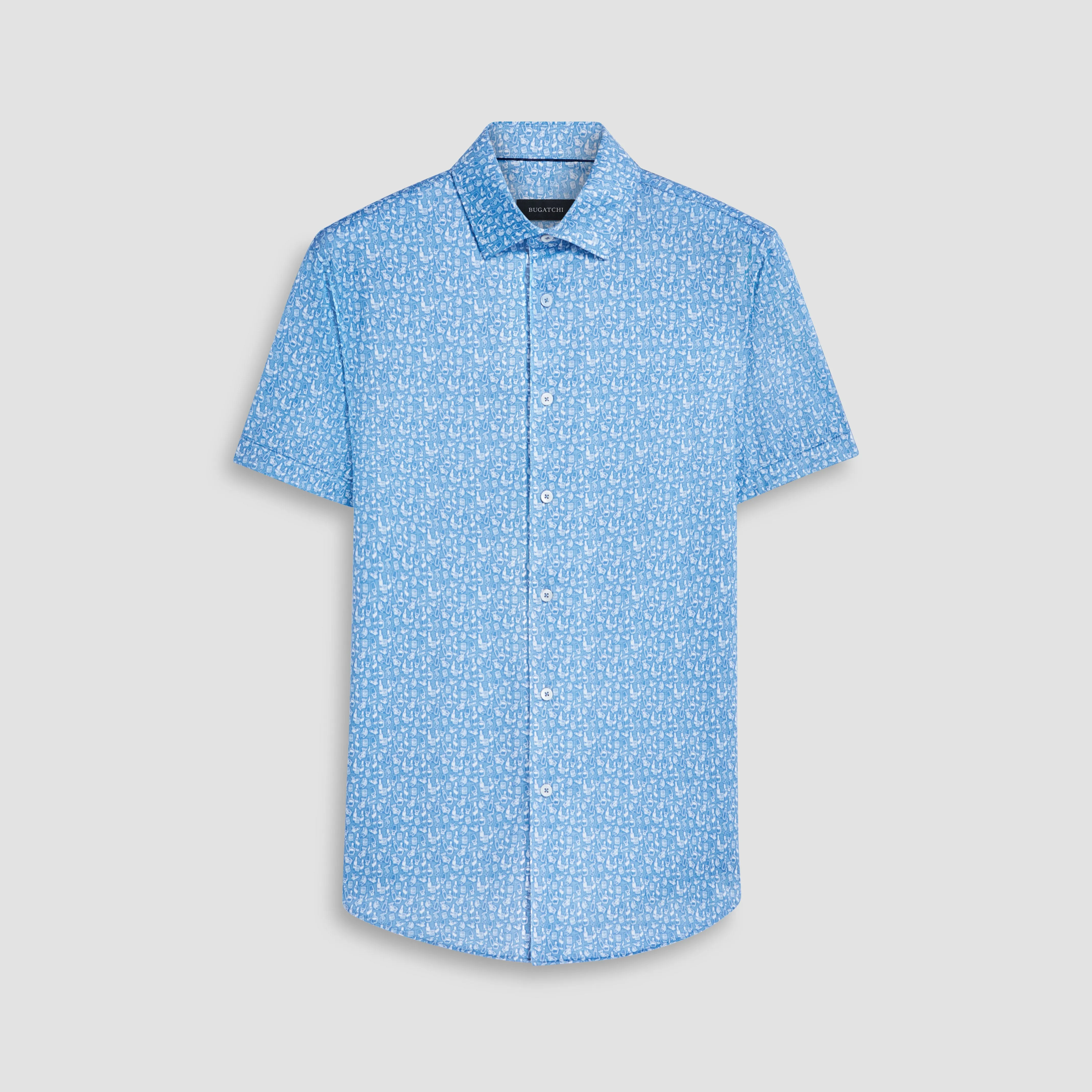 Miles Barware OoohCotton Short Sleeve Shirt sold by Bugatchi