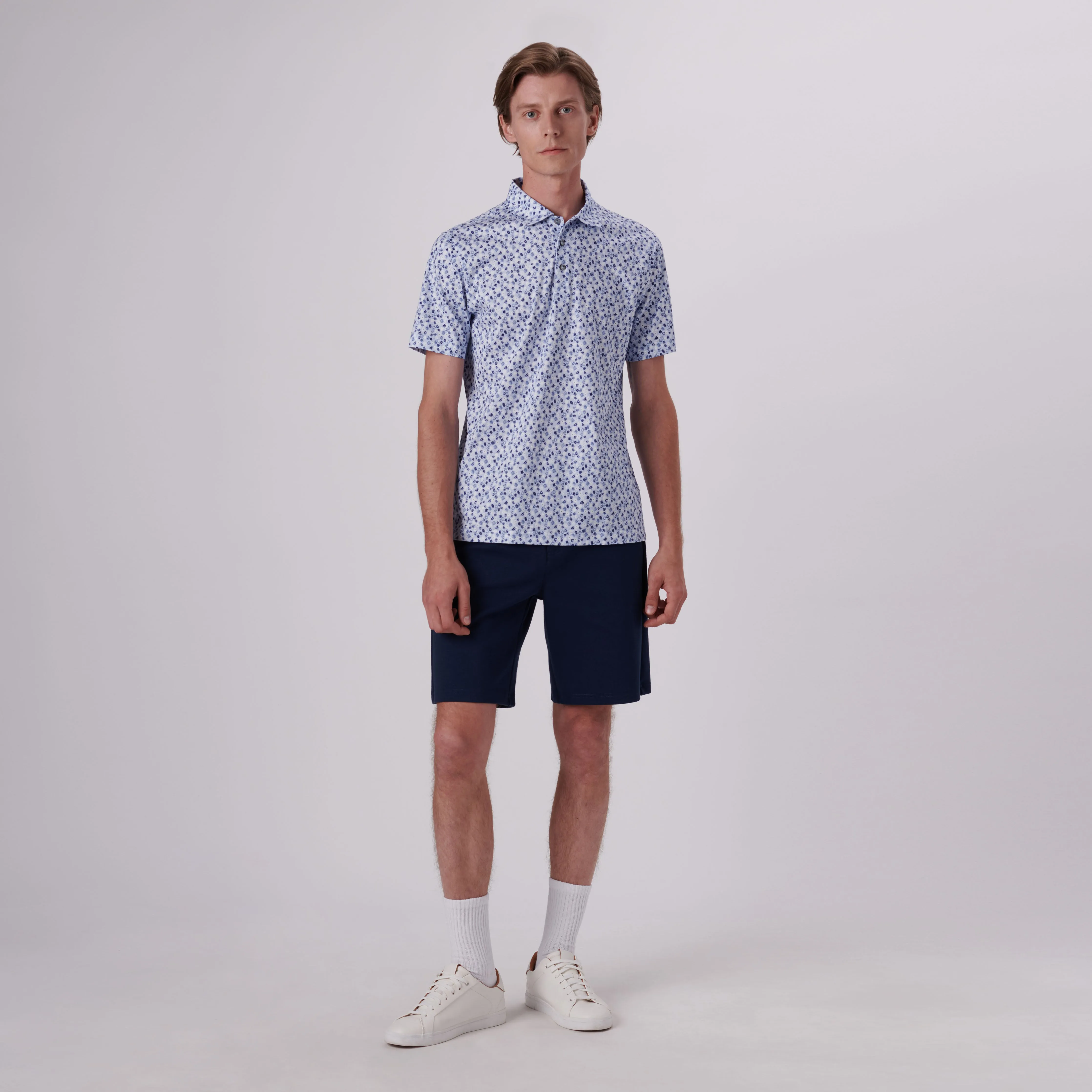 Victor Floral Print OoohCotton Polo sold by Bugatchi product image thumbnail 5