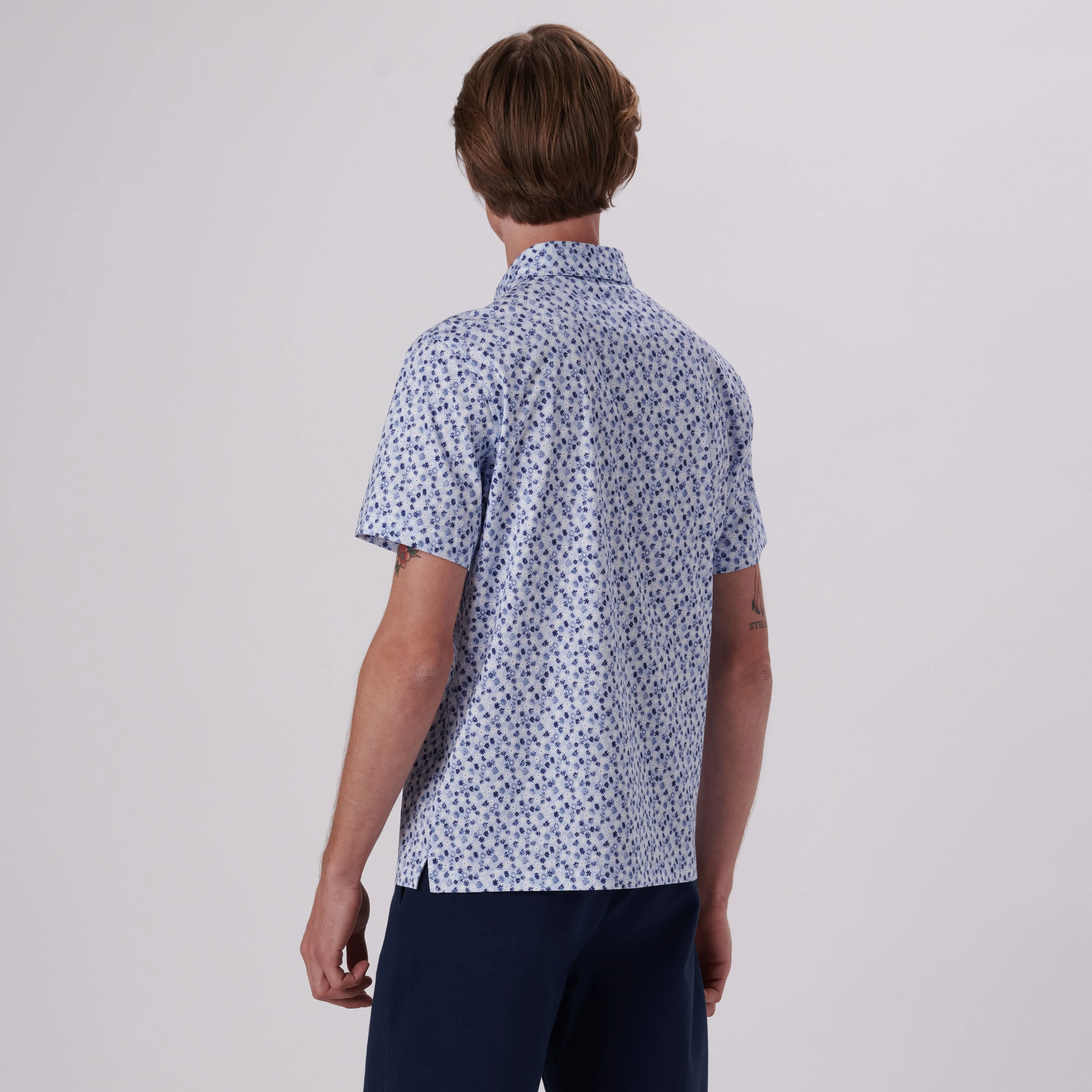 Victor Floral Print OoohCotton Polo sold by Bugatchi product image thumbnail 4