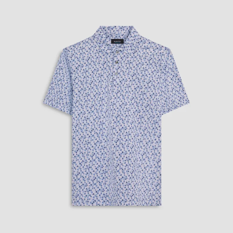 Victor Floral Print OoohCotton Polo made by Bugatchi