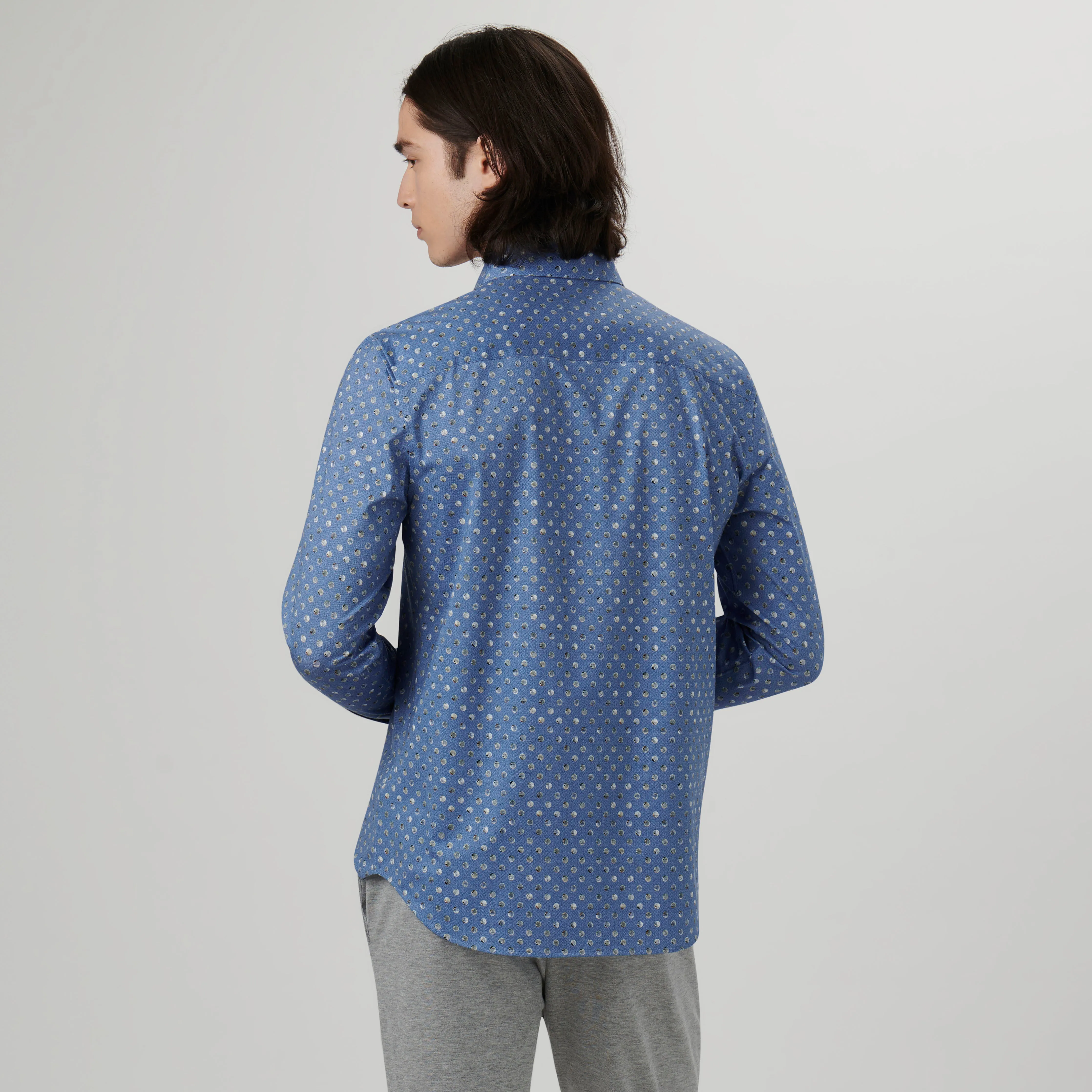 James Abstract Print OoohCotton Shirt sold by Bugatchi product image thumbnail 4