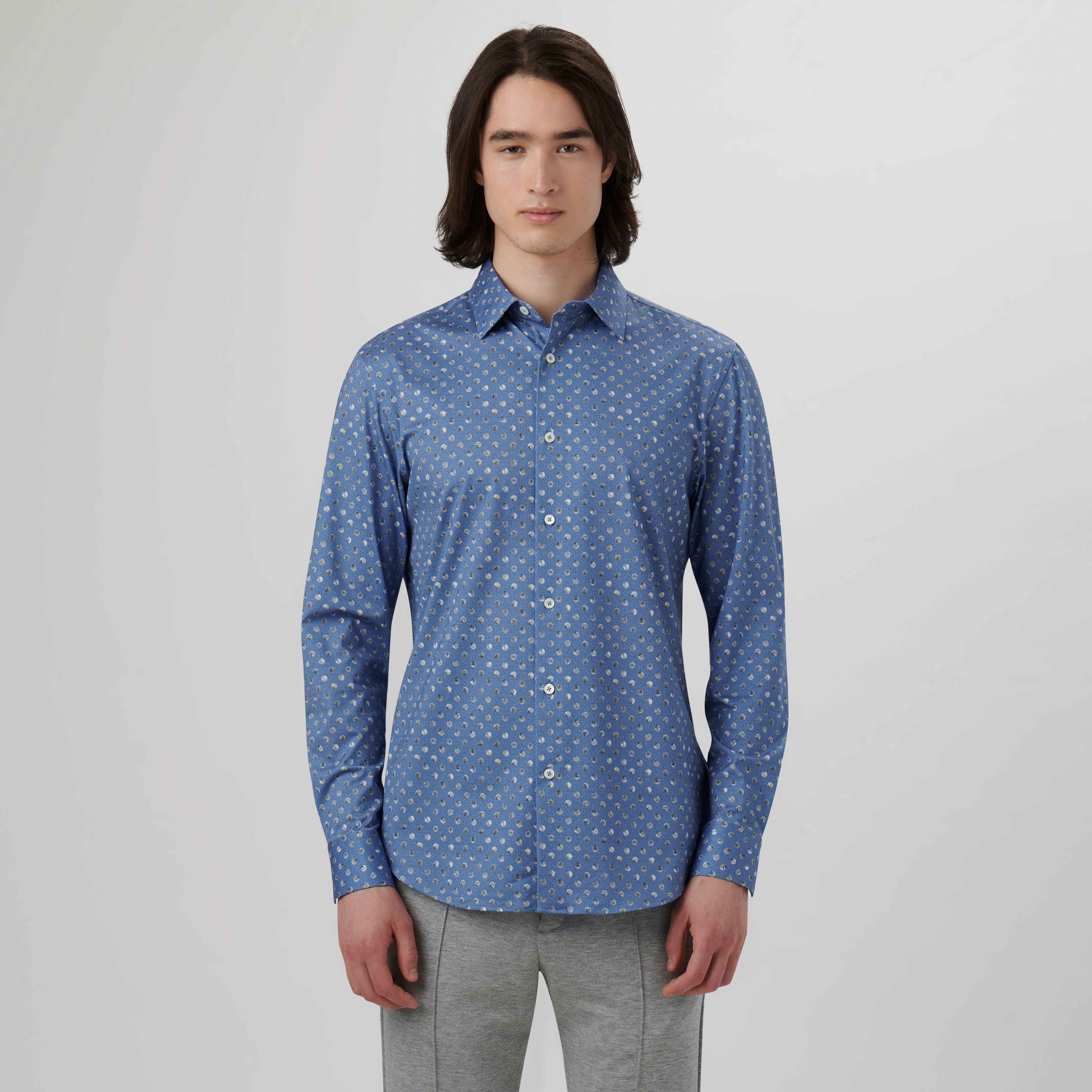 James Abstract Print OoohCotton Shirt sold by Bugatchi product image thumbnail 2