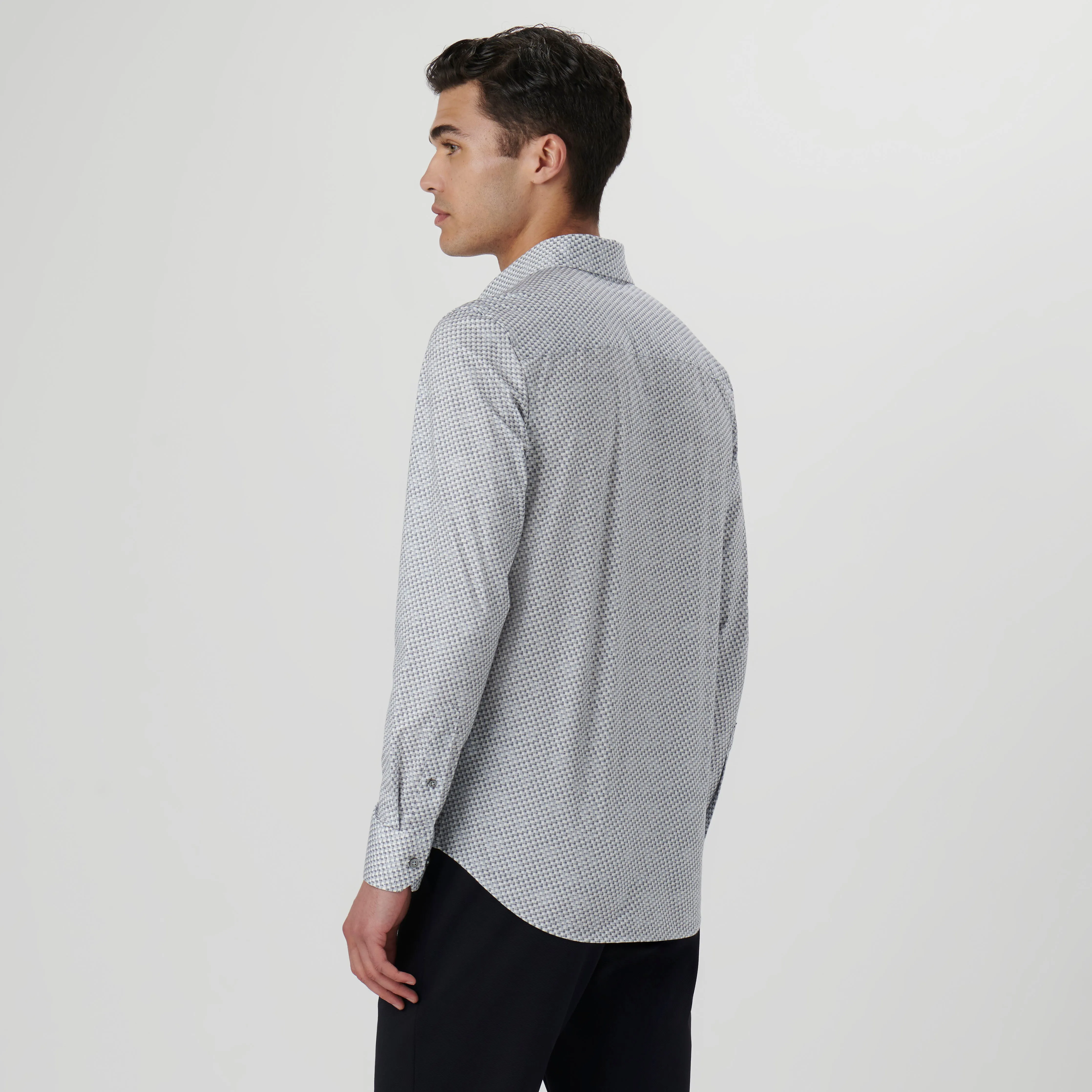 James Mosaic Print OoohCotton Shirt sold by Bugatchi product image thumbnail 4