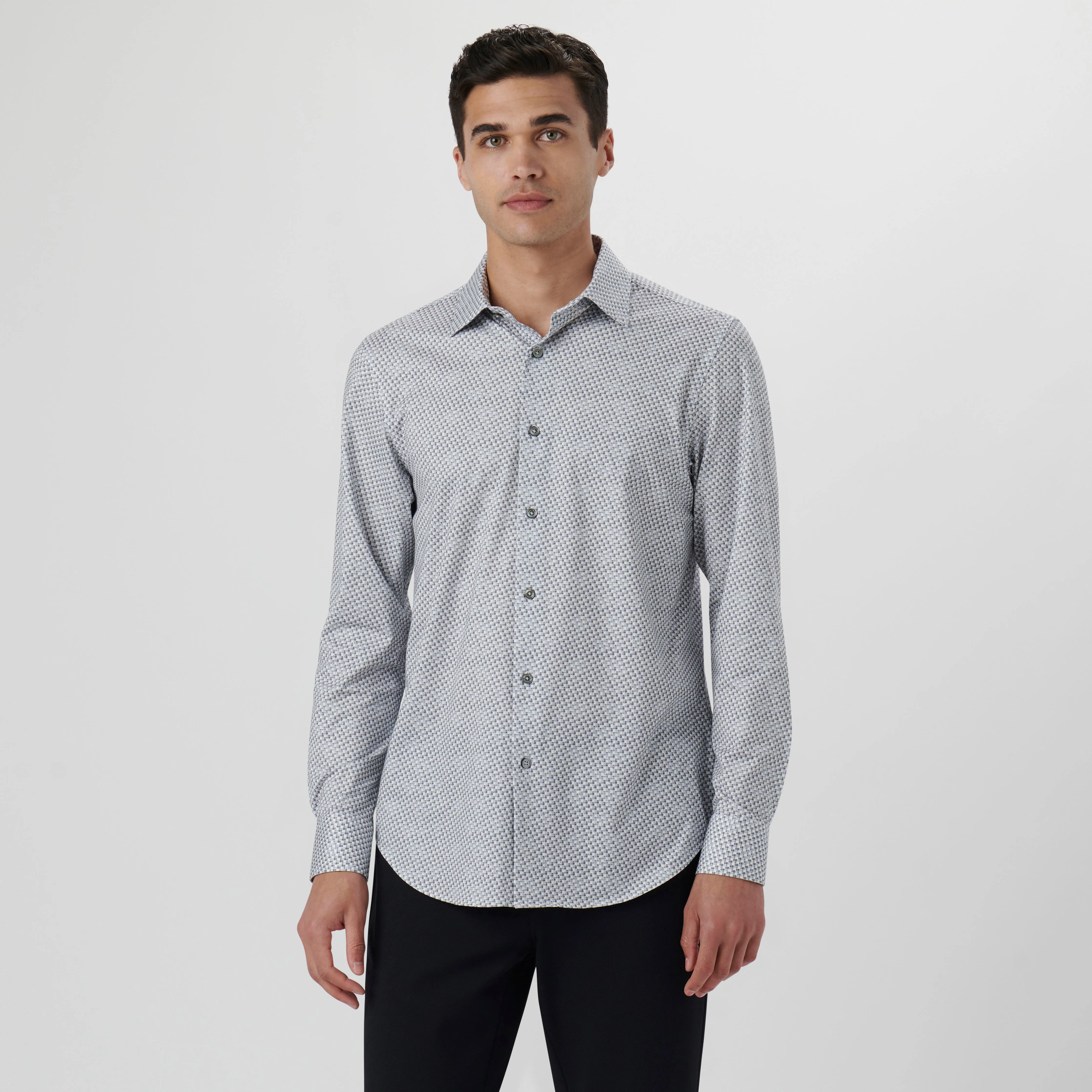 James Mosaic Print OoohCotton Shirt sold by Bugatchi product image thumbnail 2