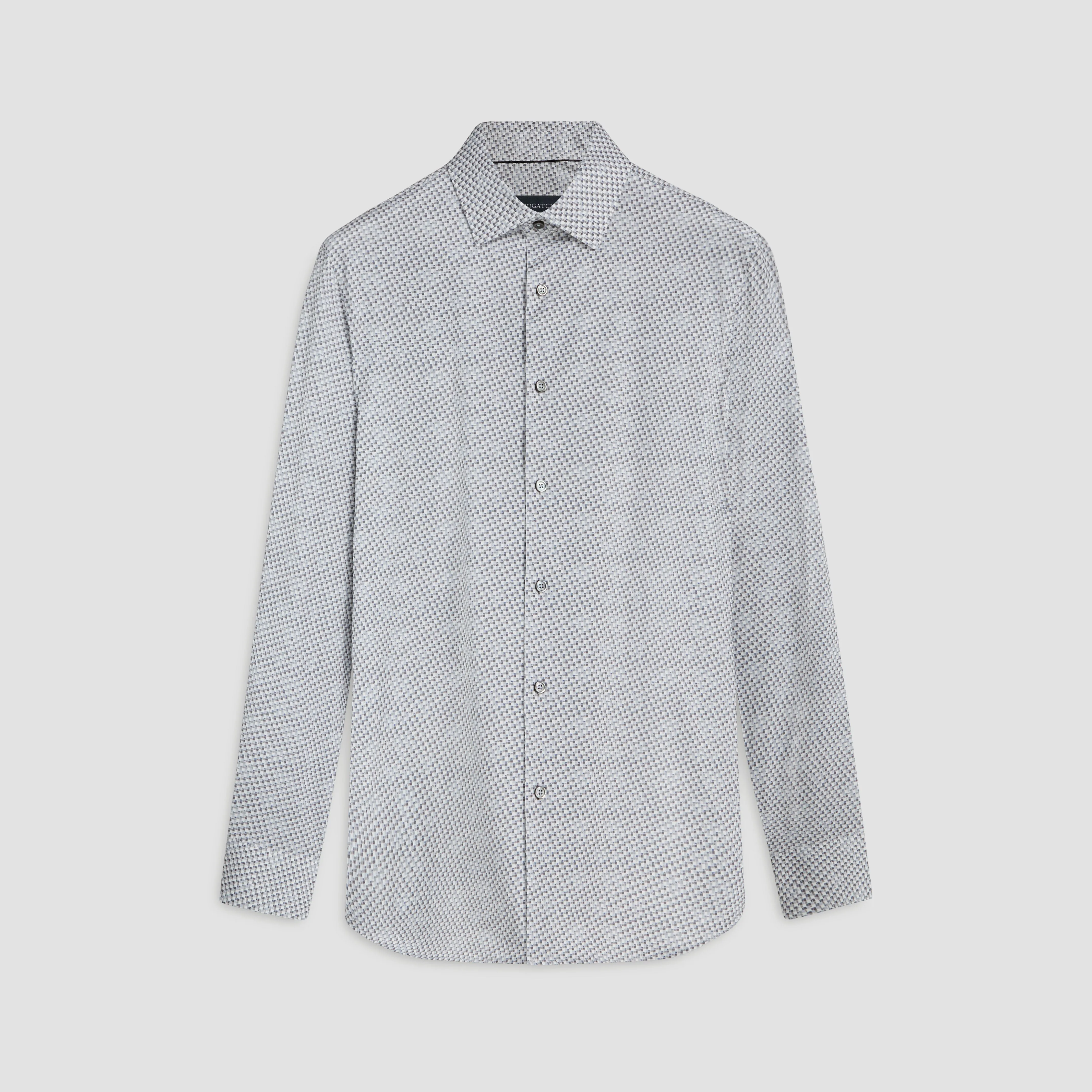 James Mosaic Print OoohCotton Shirt sold by Bugatchi