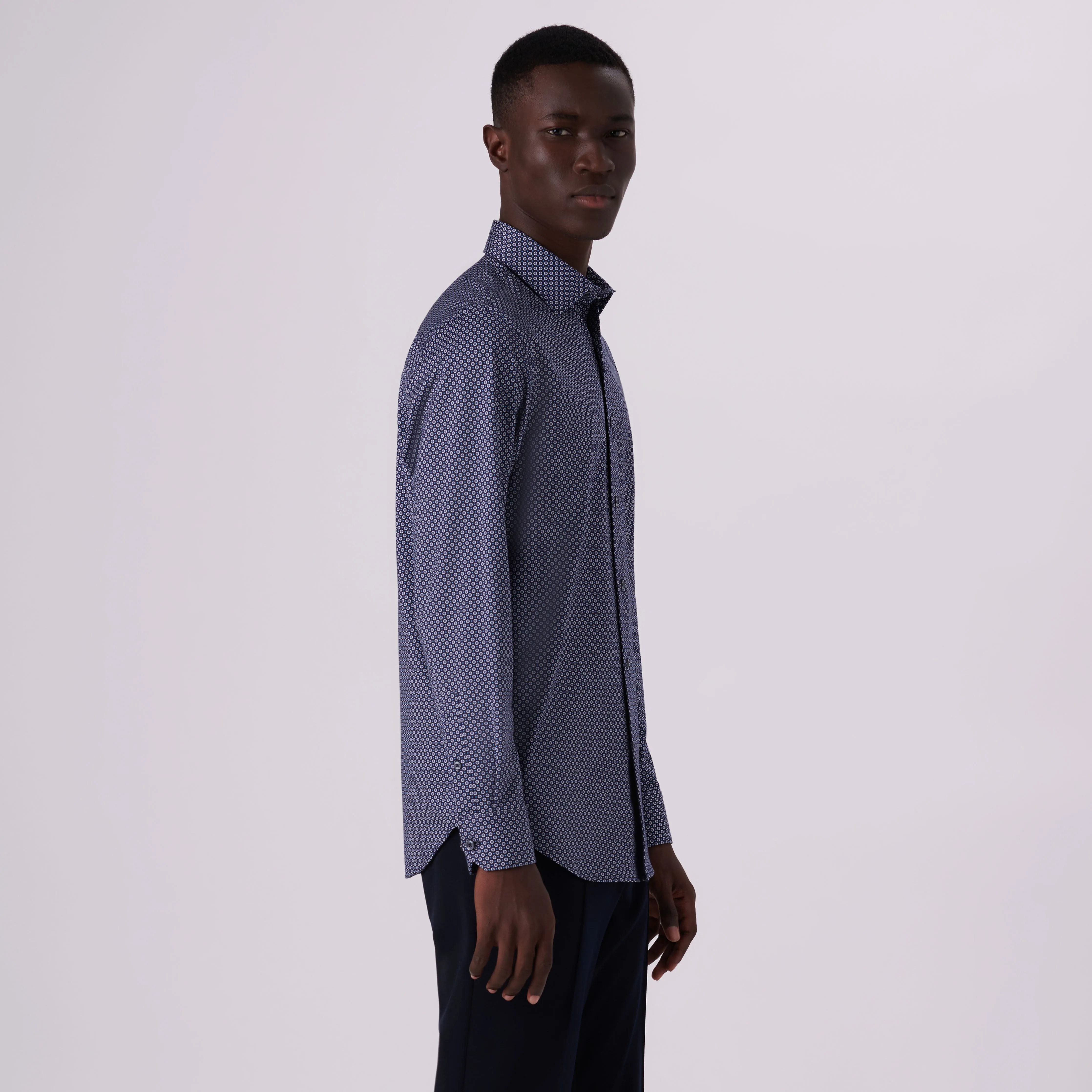 James Mandala Print OoohCotton Shirt sold by Bugatchi product image thumbnail 3