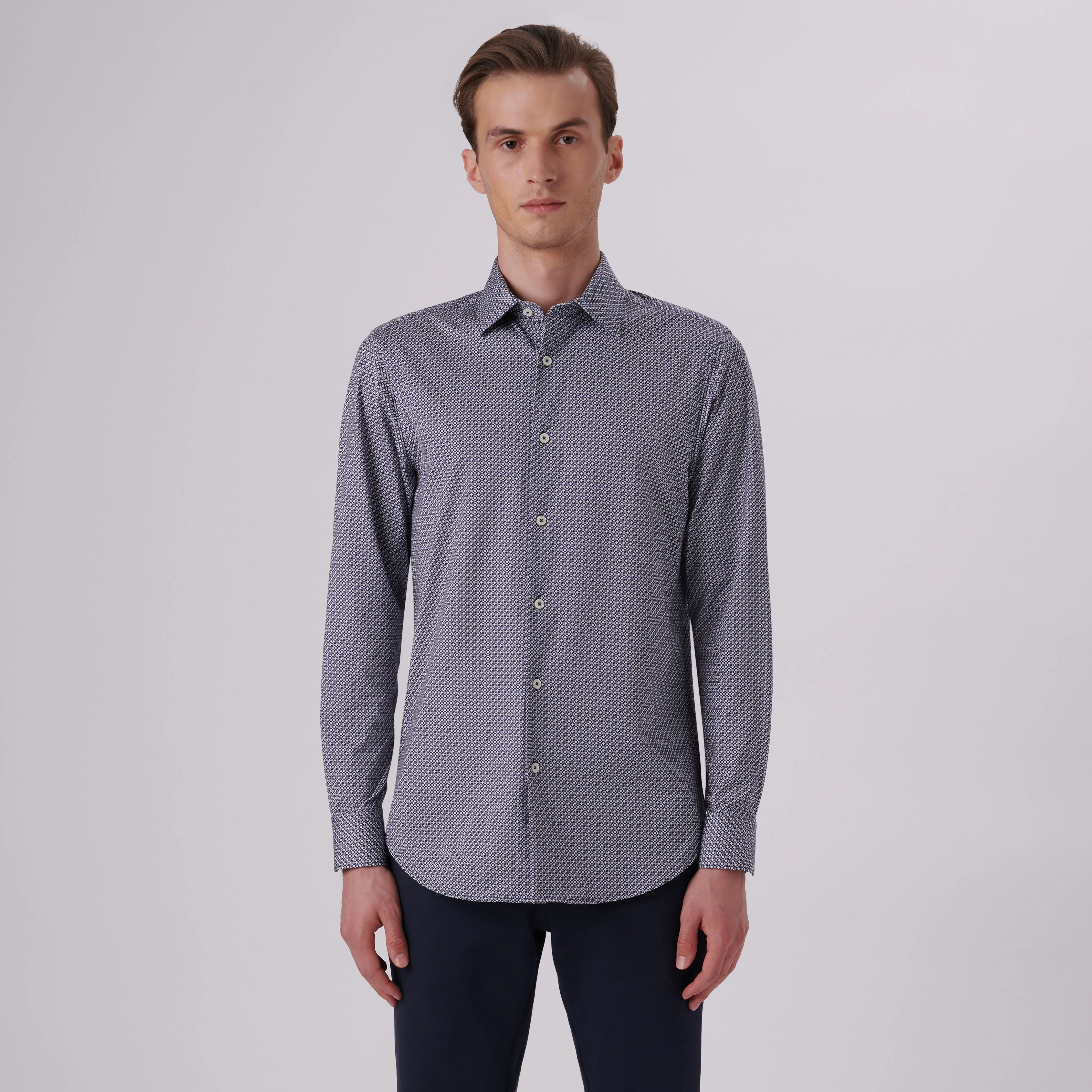 James Geometric Print OoohCotton Shirt sold by Bugatchi product image thumbnail 2