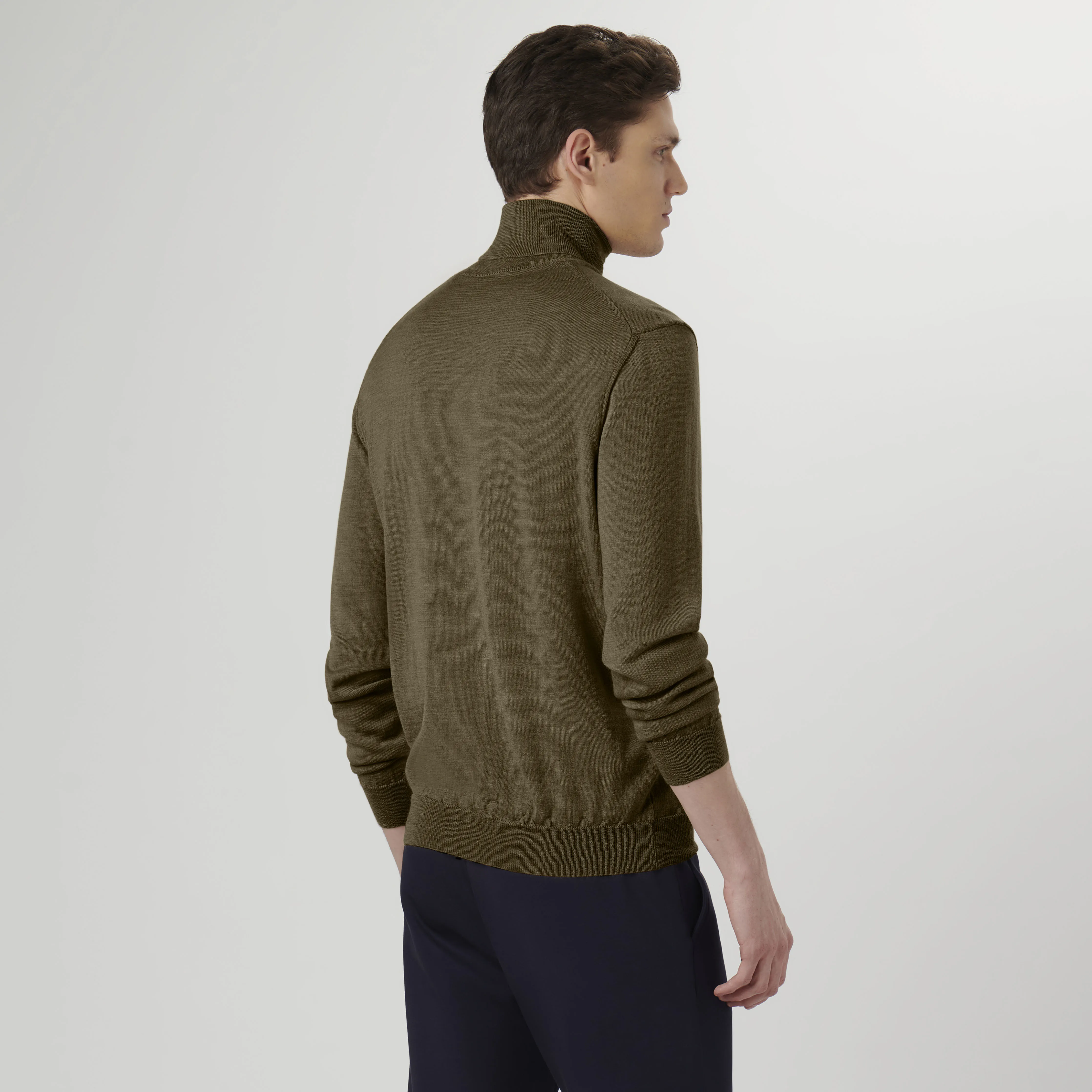 Super Merino Solid Turtleneck Sweater sold by Bugatchi product image thumbnail 4