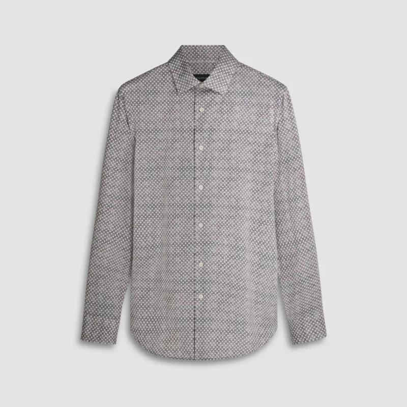 James Mosaic Print OoohCotton Shirt sold by Bugatchi