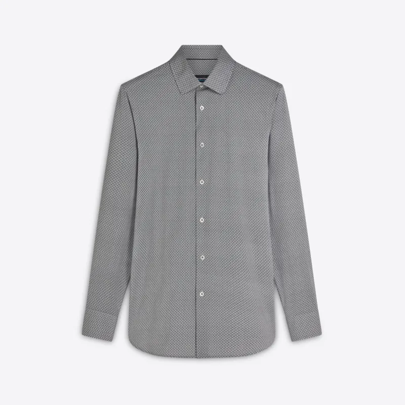 JAMES Diamond Check OoohCotton Shirt sold by Bugatchi