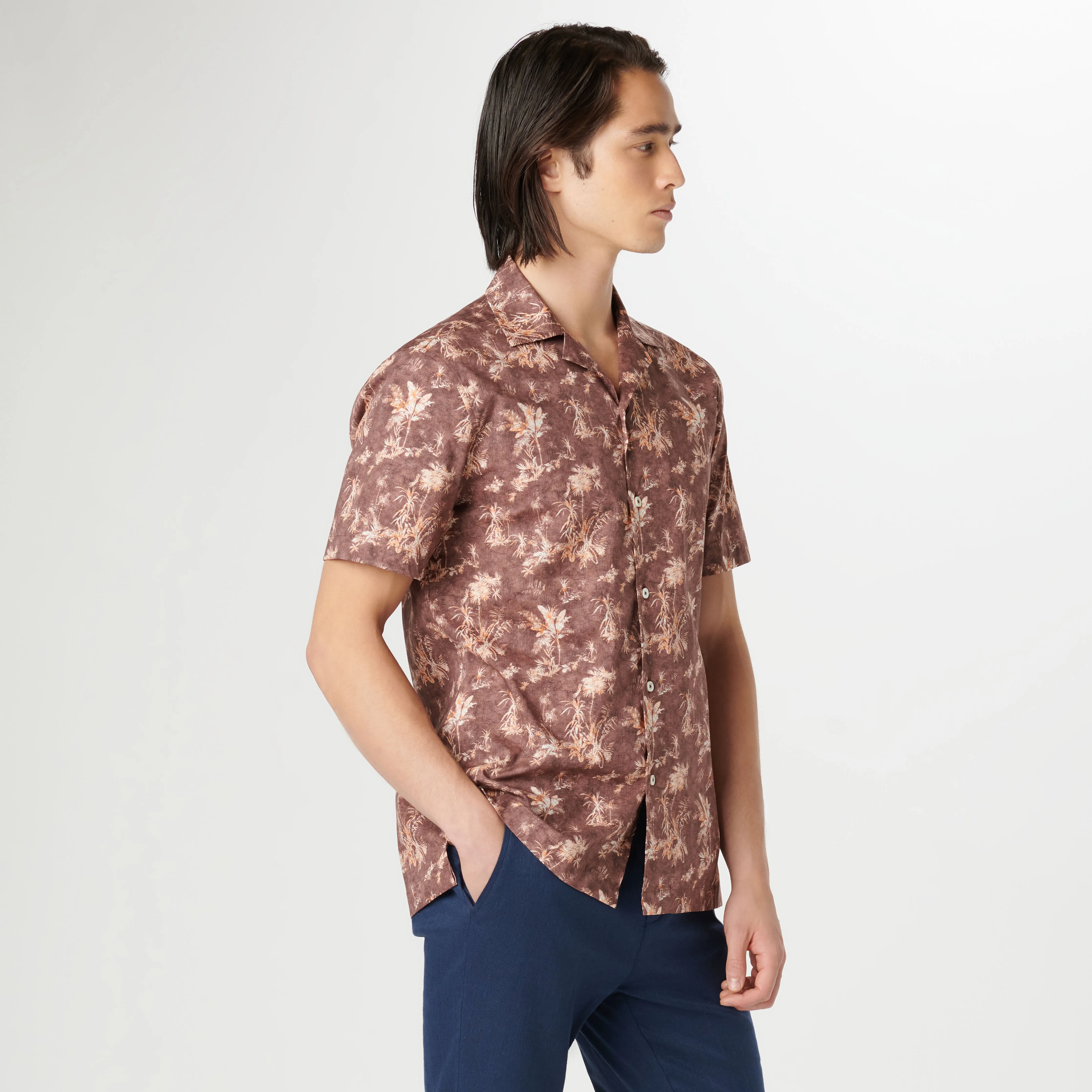 Jackson Floral Short Sleeve Shirt sold by Bugatchi product image thumbnail 3