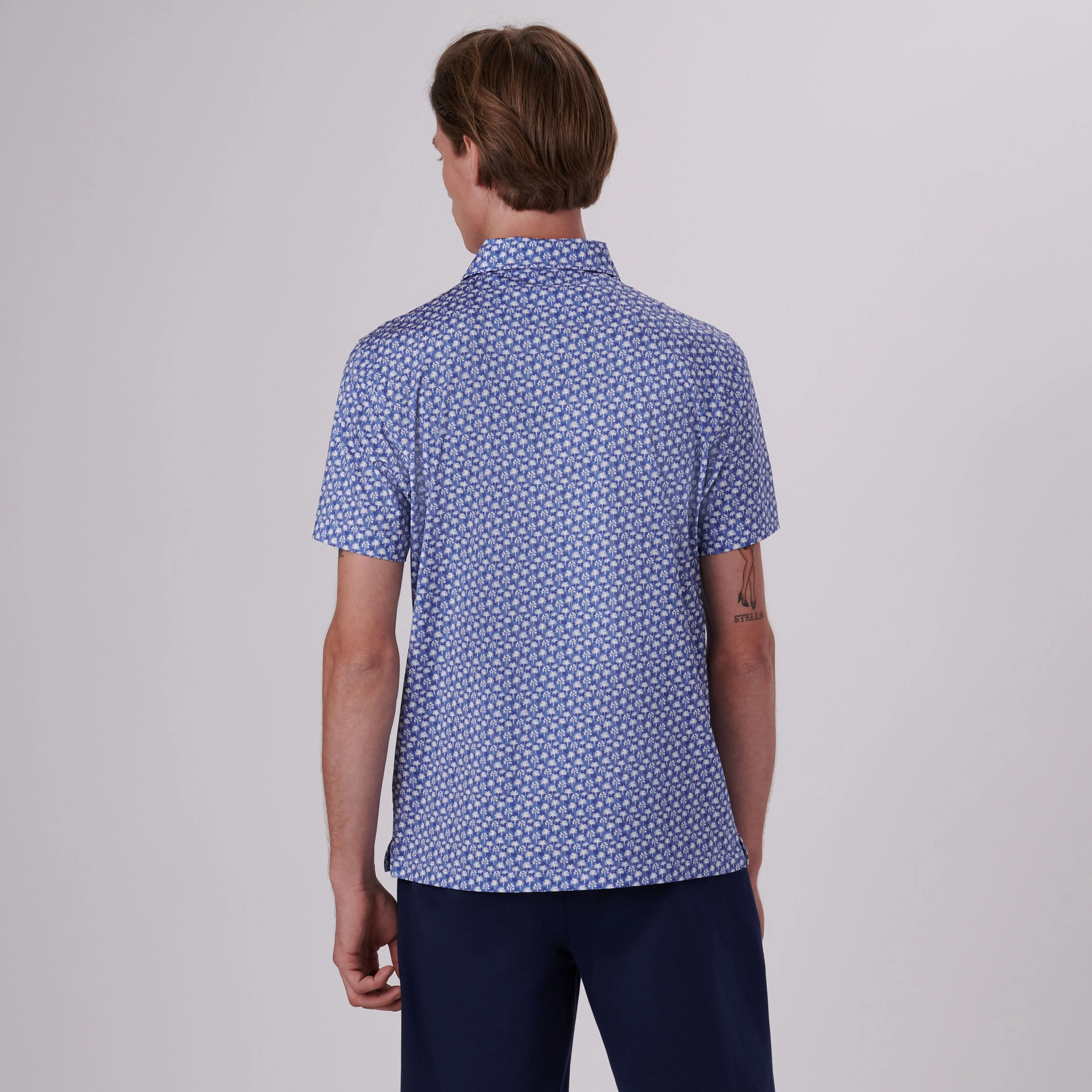 Victor Palm Trees Print OoohCotton Polo sold by Bugatchi product image thumbnail 4