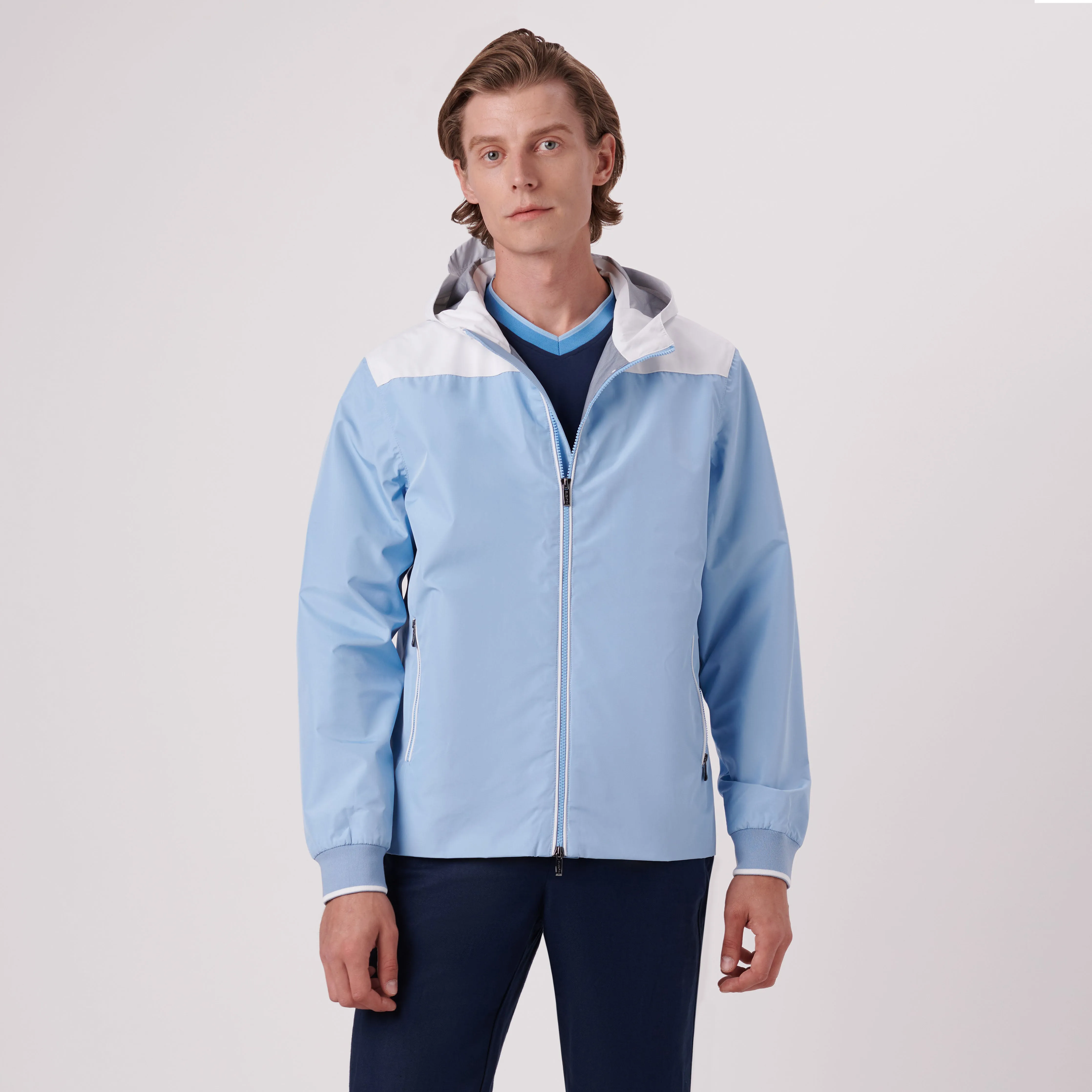 Two-Tone Nylon Windbreaker sold by Bugatchi product image thumbnail 2