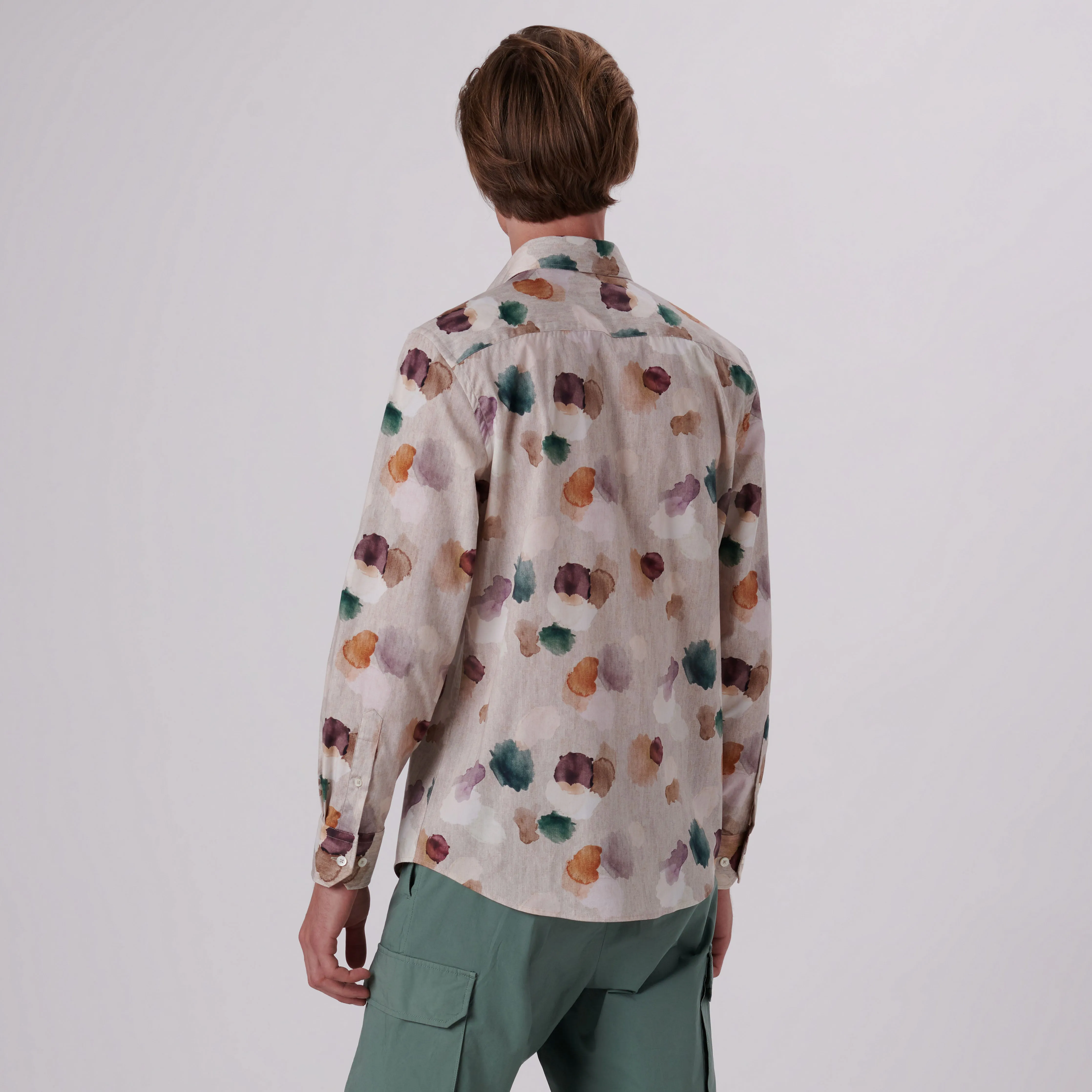 Orson Abstract Print Short Sleeve Shirt sold by Bugatchi product image thumbnail 4