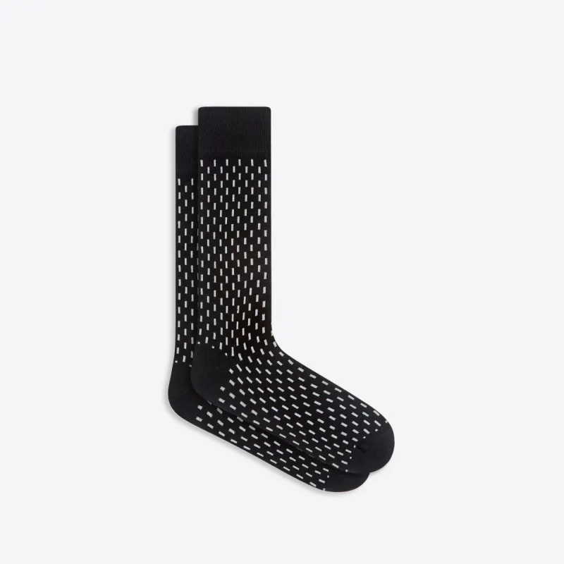 Chalk Stripe Mid-Calf Socks sold by Bugatchi
