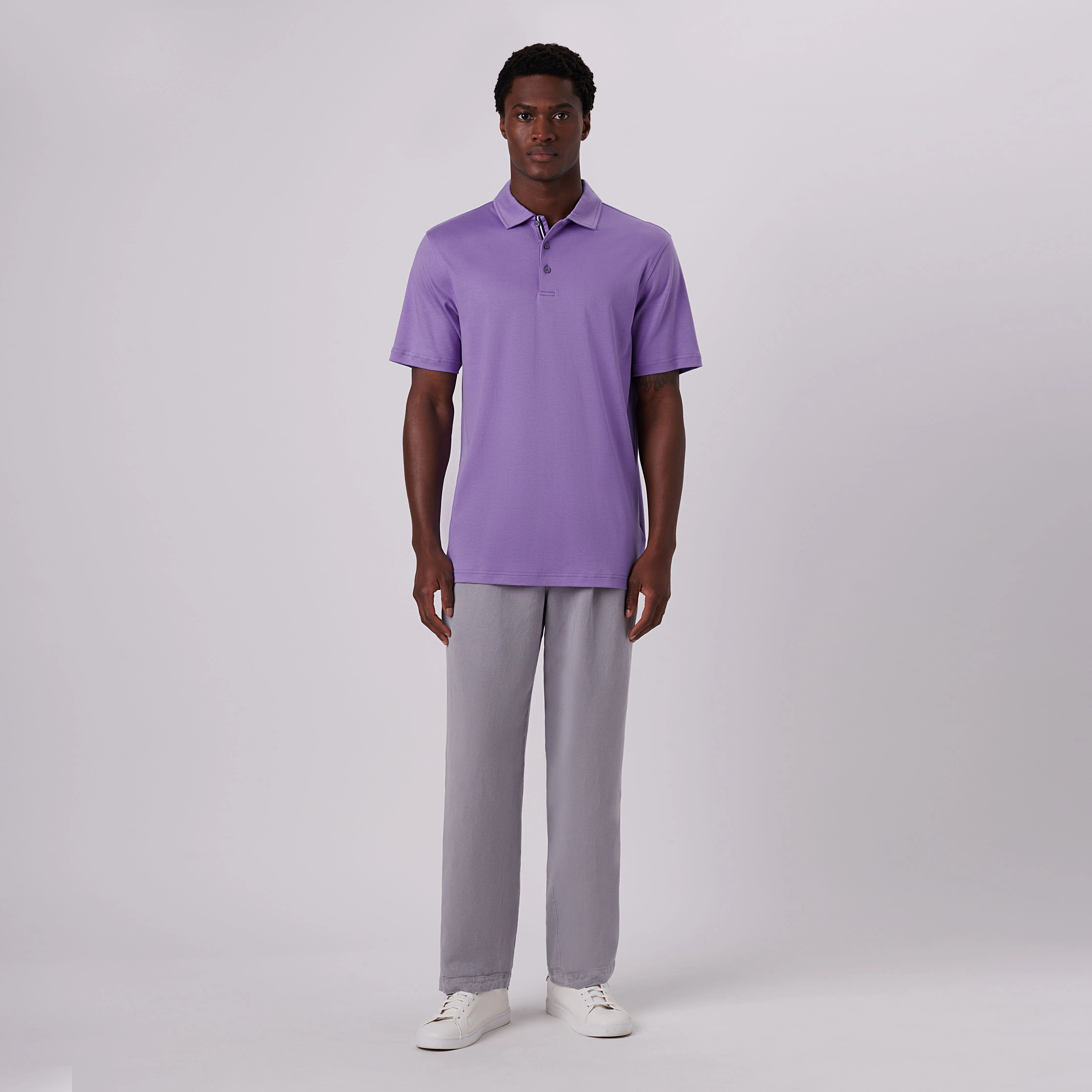 Hendrix Solid Polo Shirt sold by Bugatchi product image thumbnail 5