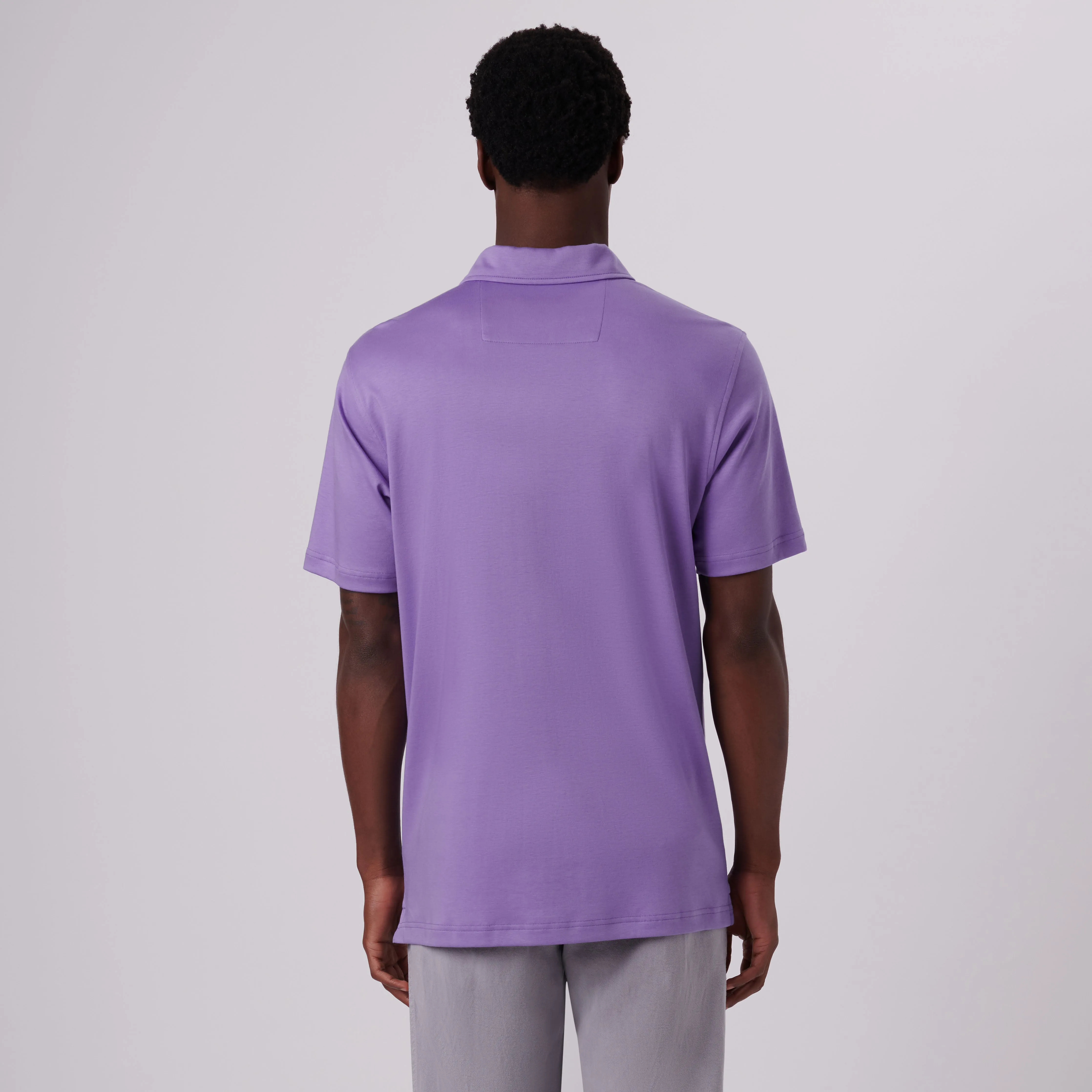 Hendrix Solid Polo Shirt sold by Bugatchi product image thumbnail 4