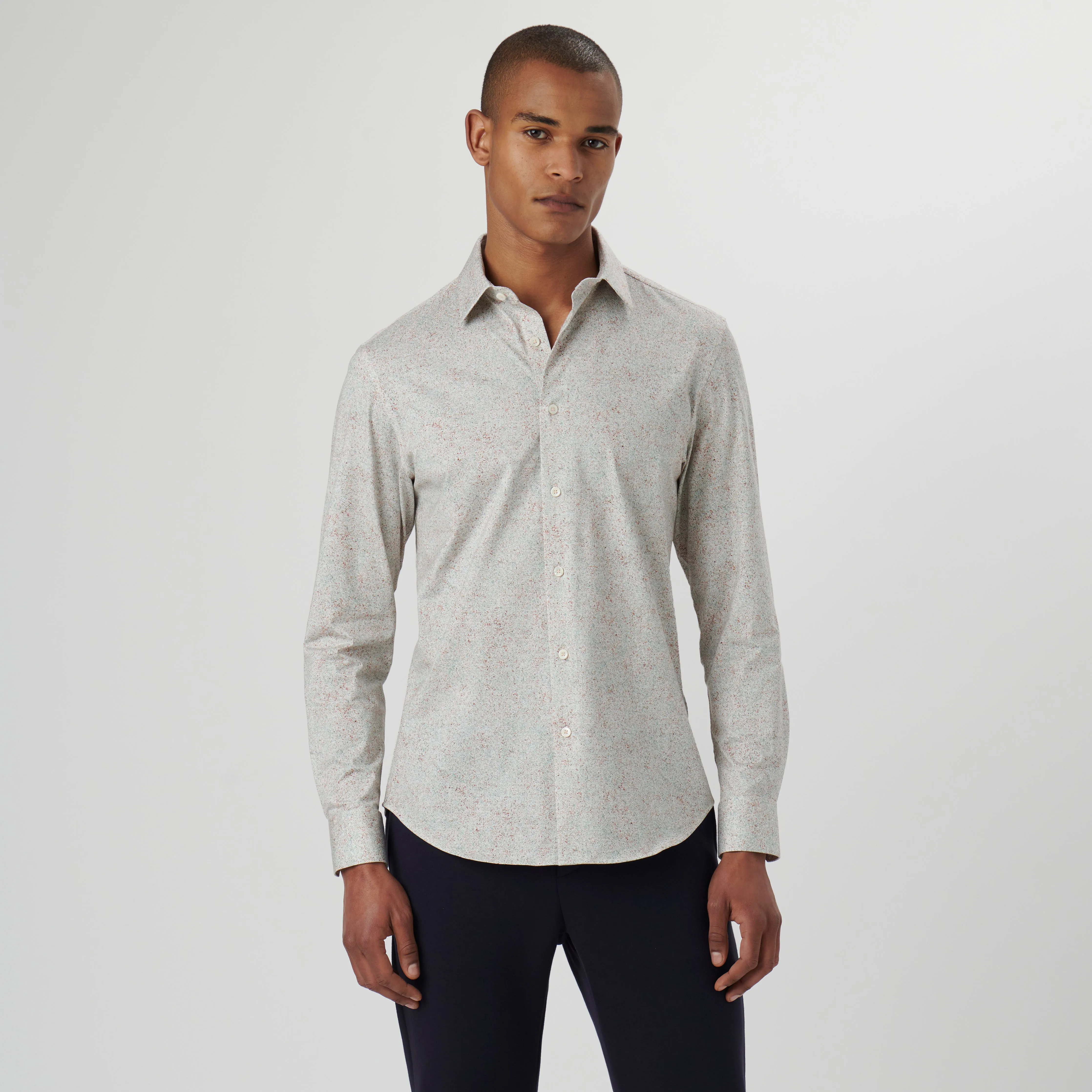 James Marbled OoohCotton Shirt sold by Bugatchi product image thumbnail 2