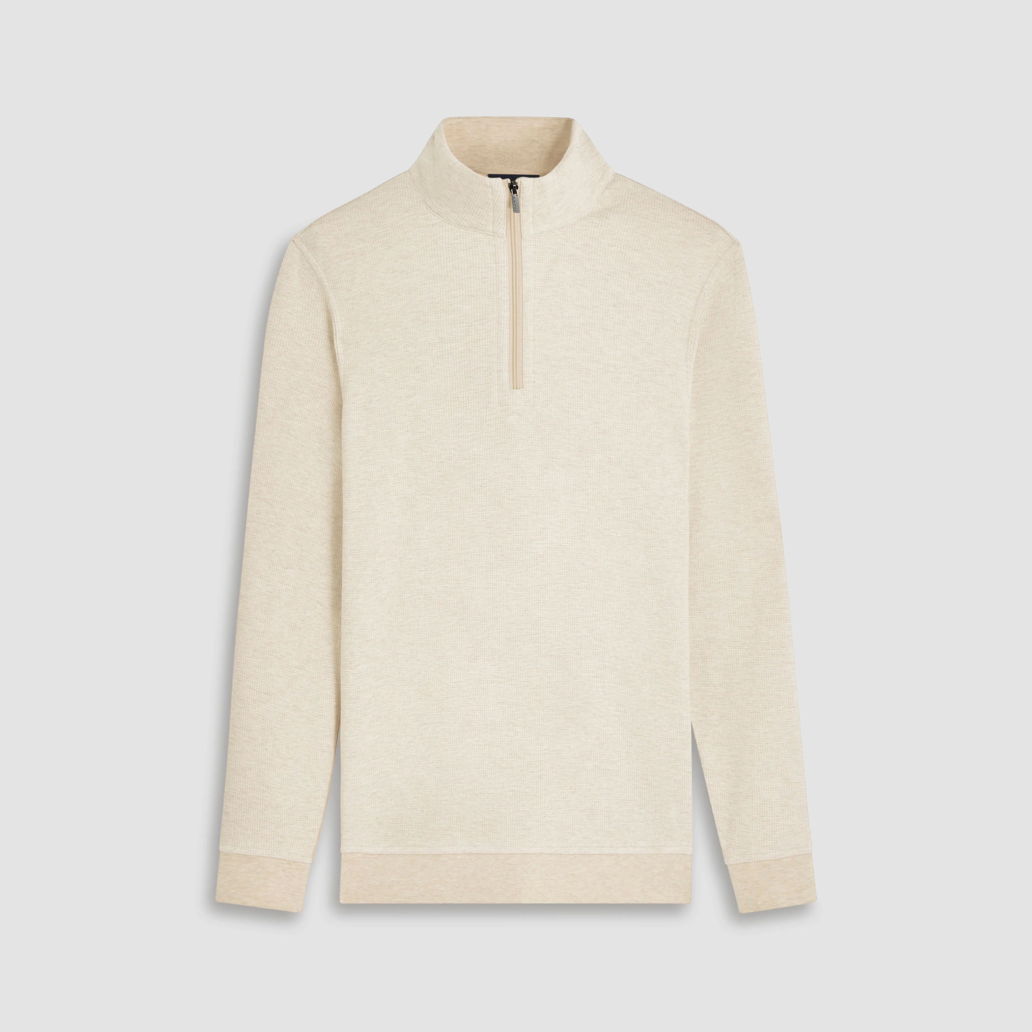 Hound's Tooth Quarter Zip Pullover sold by Bugatchi