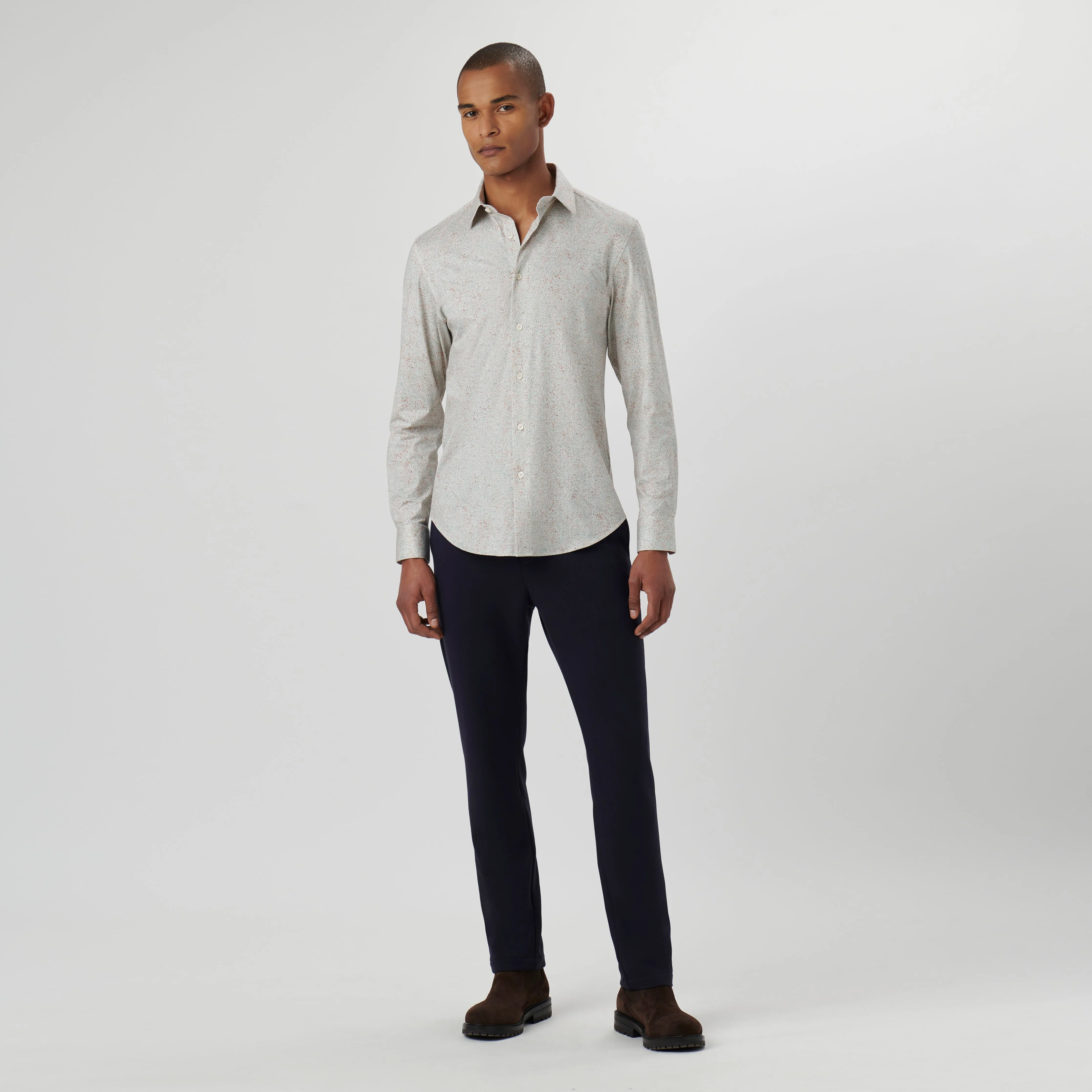 James Marbled OoohCotton Shirt sold by Bugatchi product image thumbnail 5