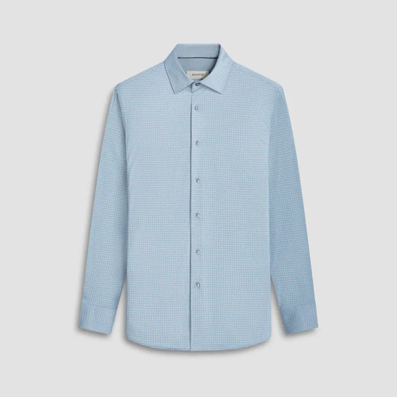 Jimmy Double Sided Geometric/Solid OoohCotton Shirt sold by Bugatchi