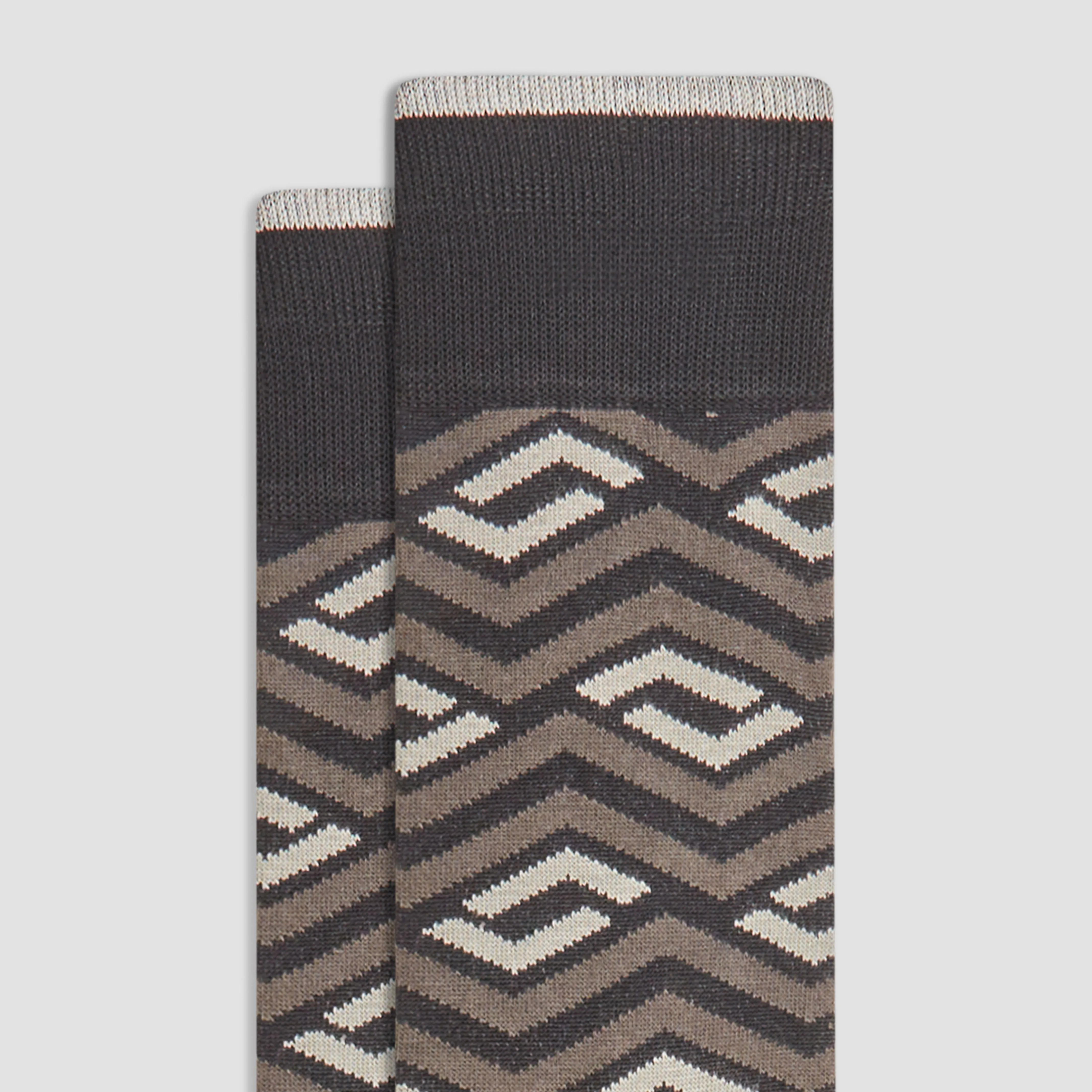 Chevron Stripe Mid-Calf Socks sold by Bugatchi product image thumbnail 2