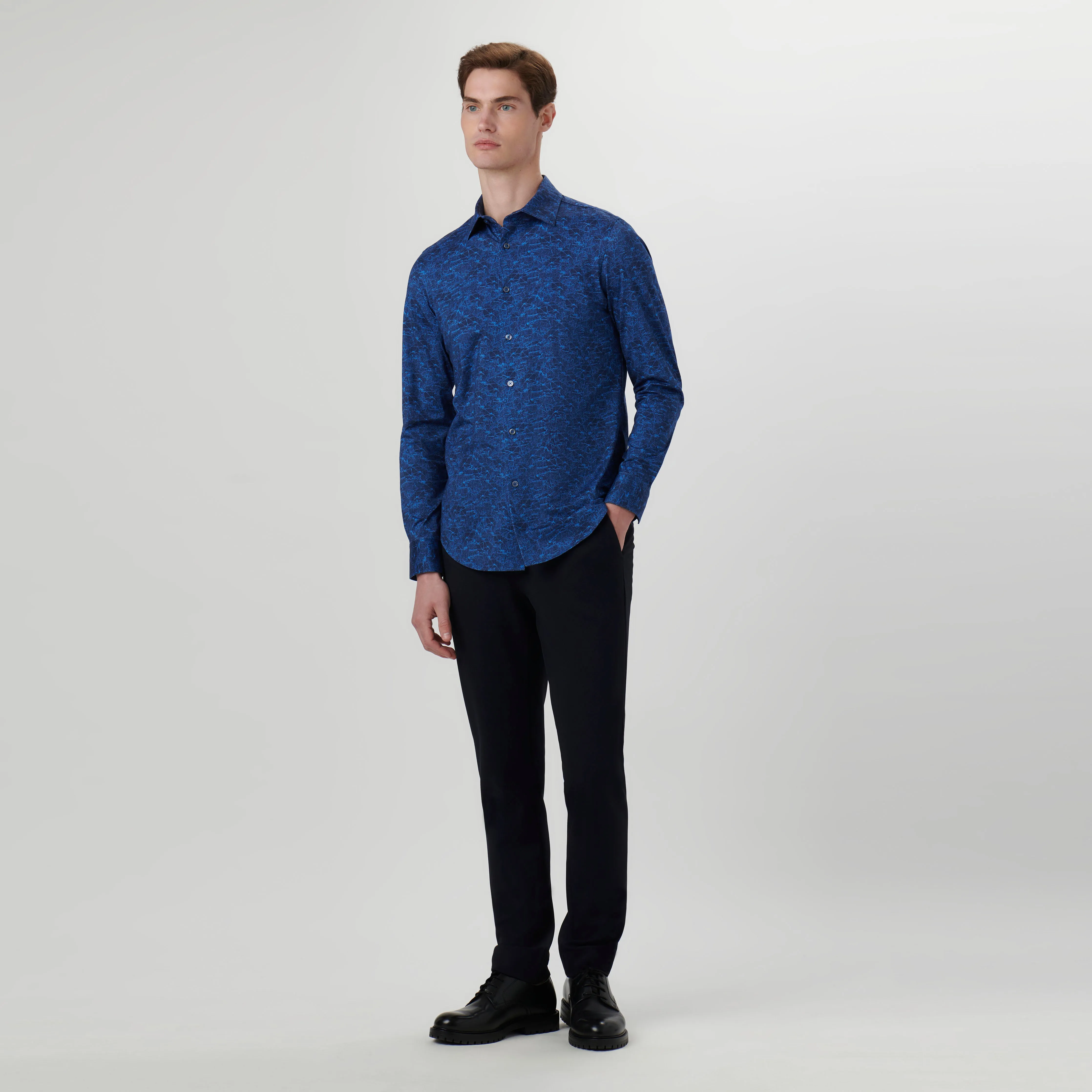 James Marbled OoohCotton Shirt sold by Bugatchi product image thumbnail 5