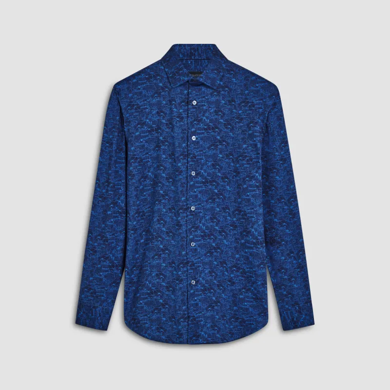 James Marbled OoohCotton Shirt sold by Bugatchi