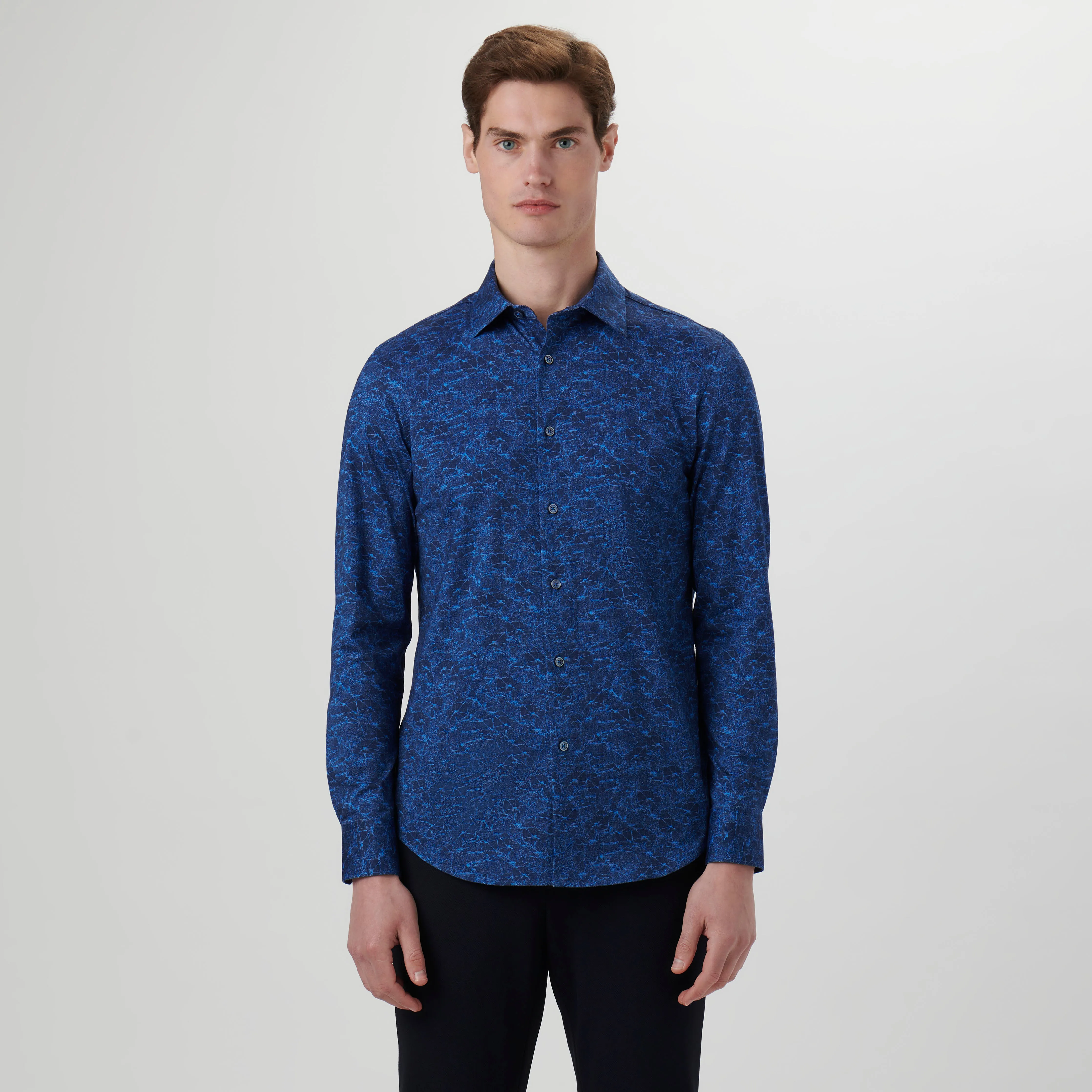 James Marbled OoohCotton Shirt sold by Bugatchi product image thumbnail 2