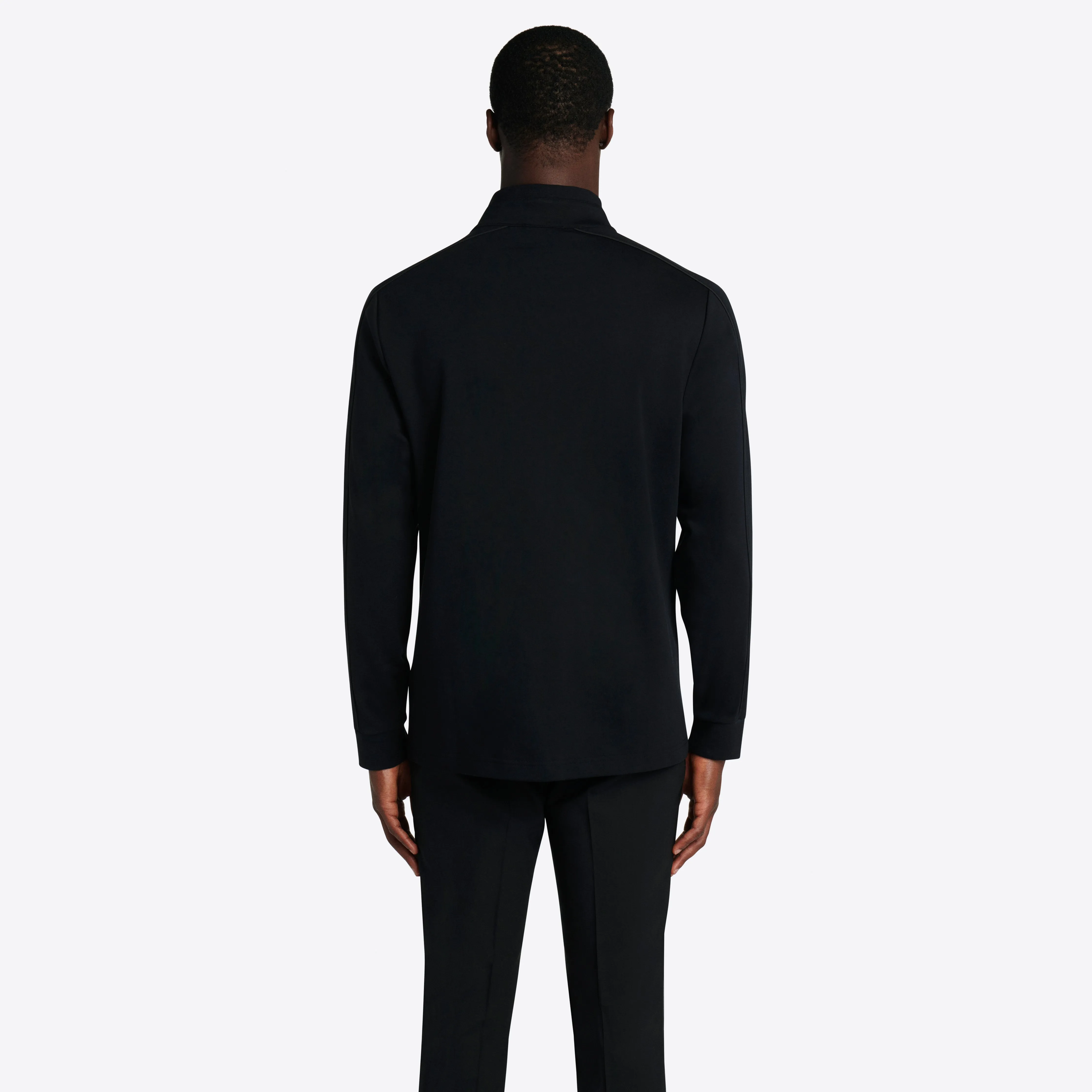 Solid Quarter Zip Mock Neck Pullover sold by Bugatchi product image thumbnail 5