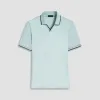Solid Johnny Collar Polo sold by Bugatchi