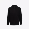 Solid Quarter Zip Mock Neck Pullover sold by Bugatchi