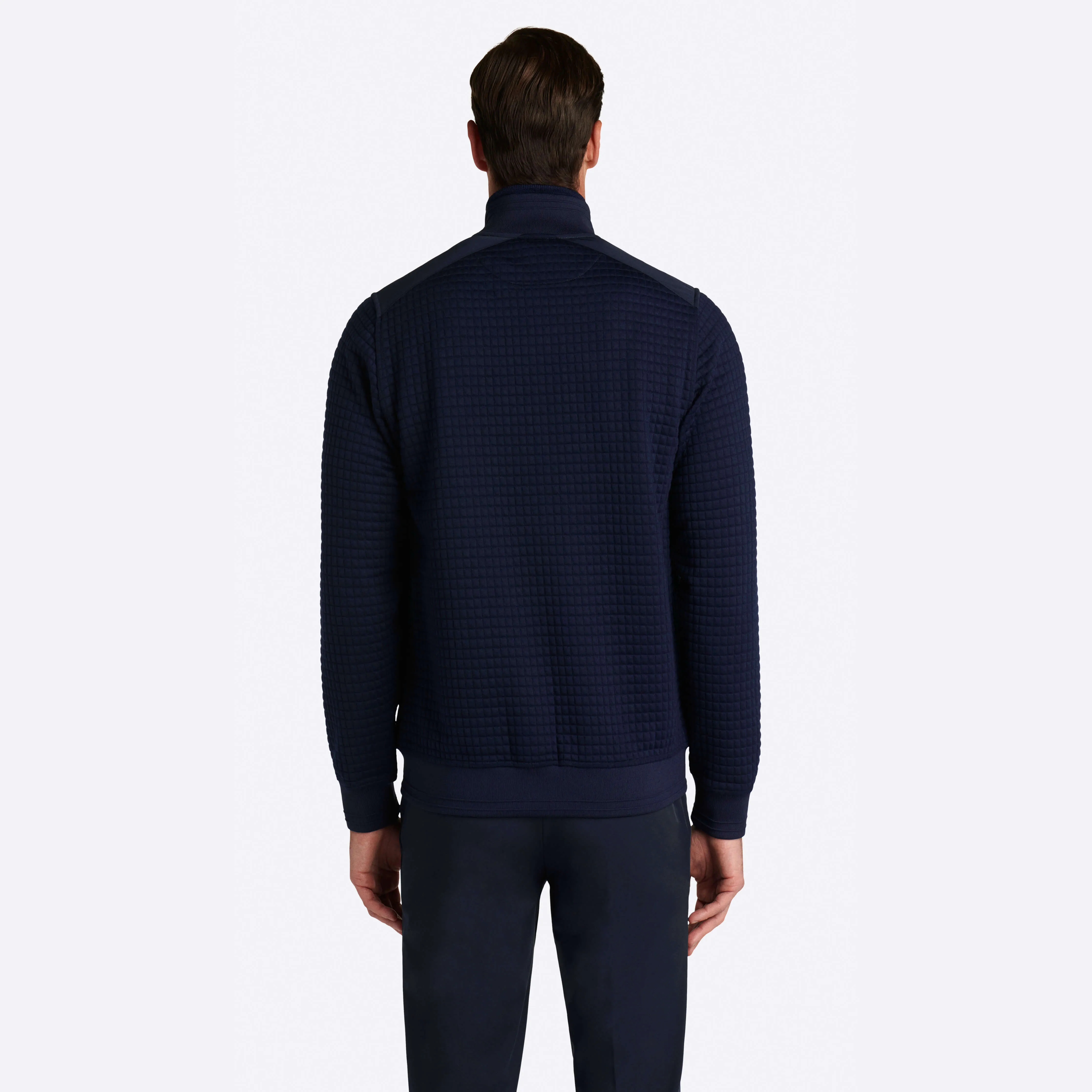 Waffle Knit Mock Neck Jacket sold by Bugatchi product image thumbnail 5
