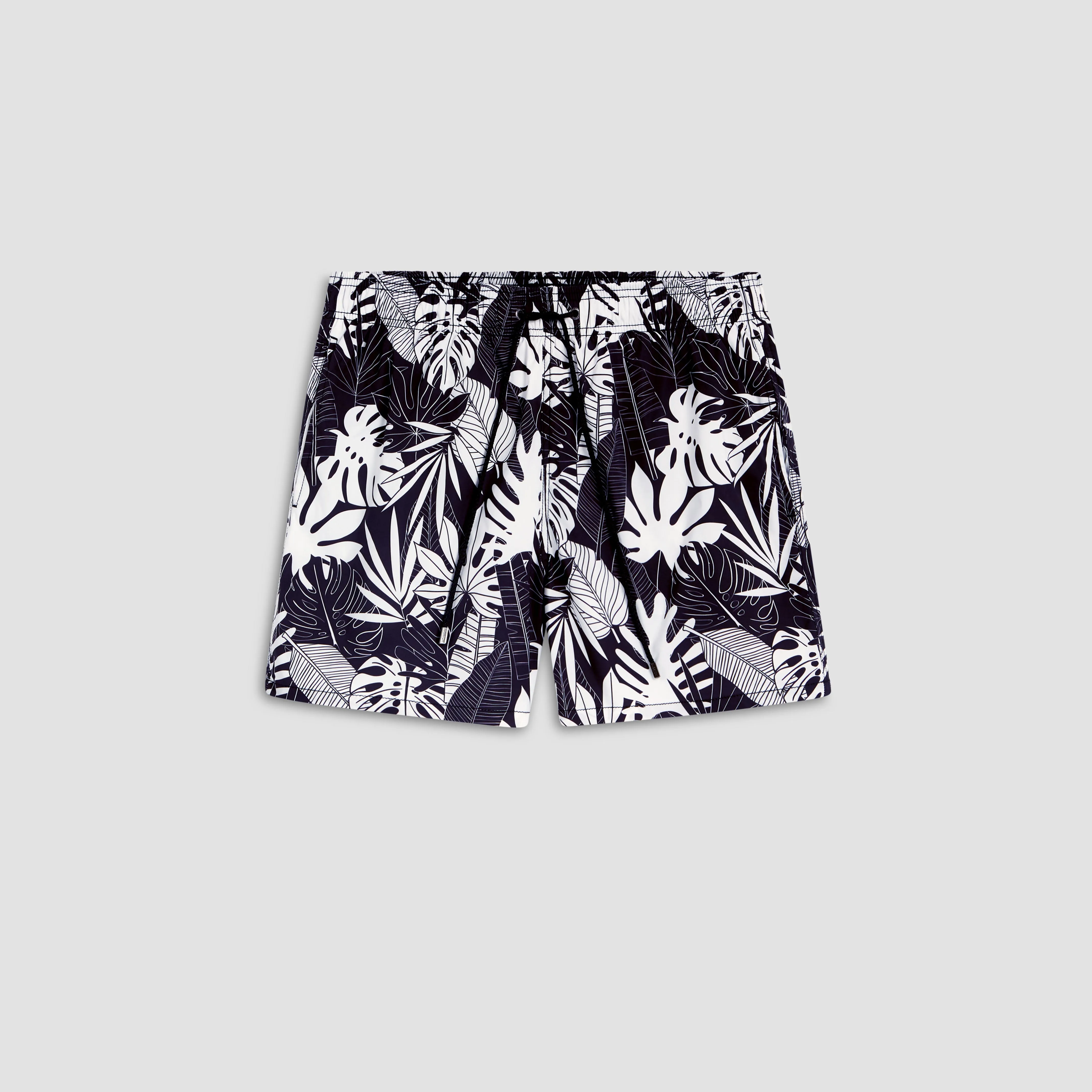 Max Tropical Leaves Swim Trunks sold by Bugatchi