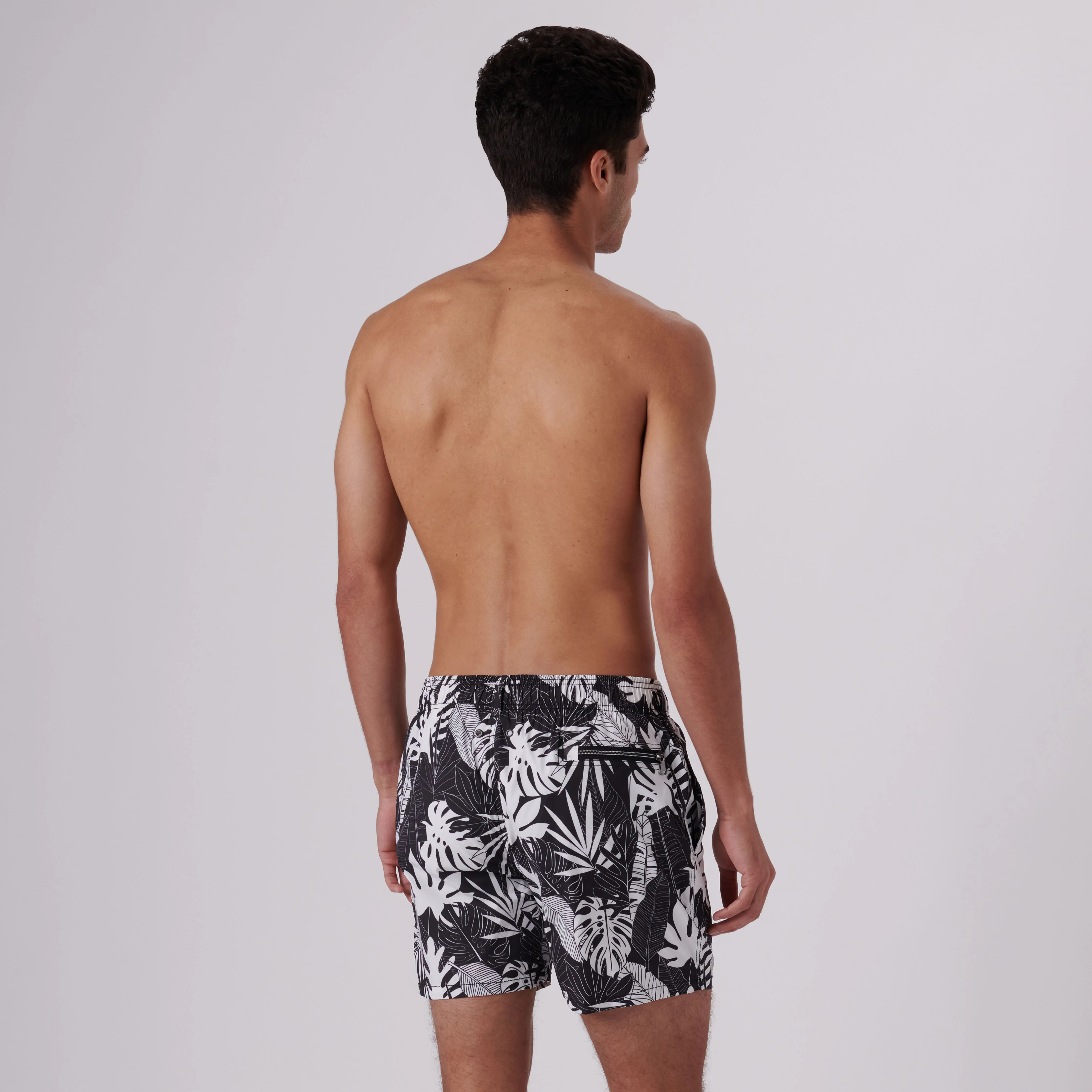 Max Tropical Leaves Swim Trunks sold by Bugatchi product image thumbnail 5