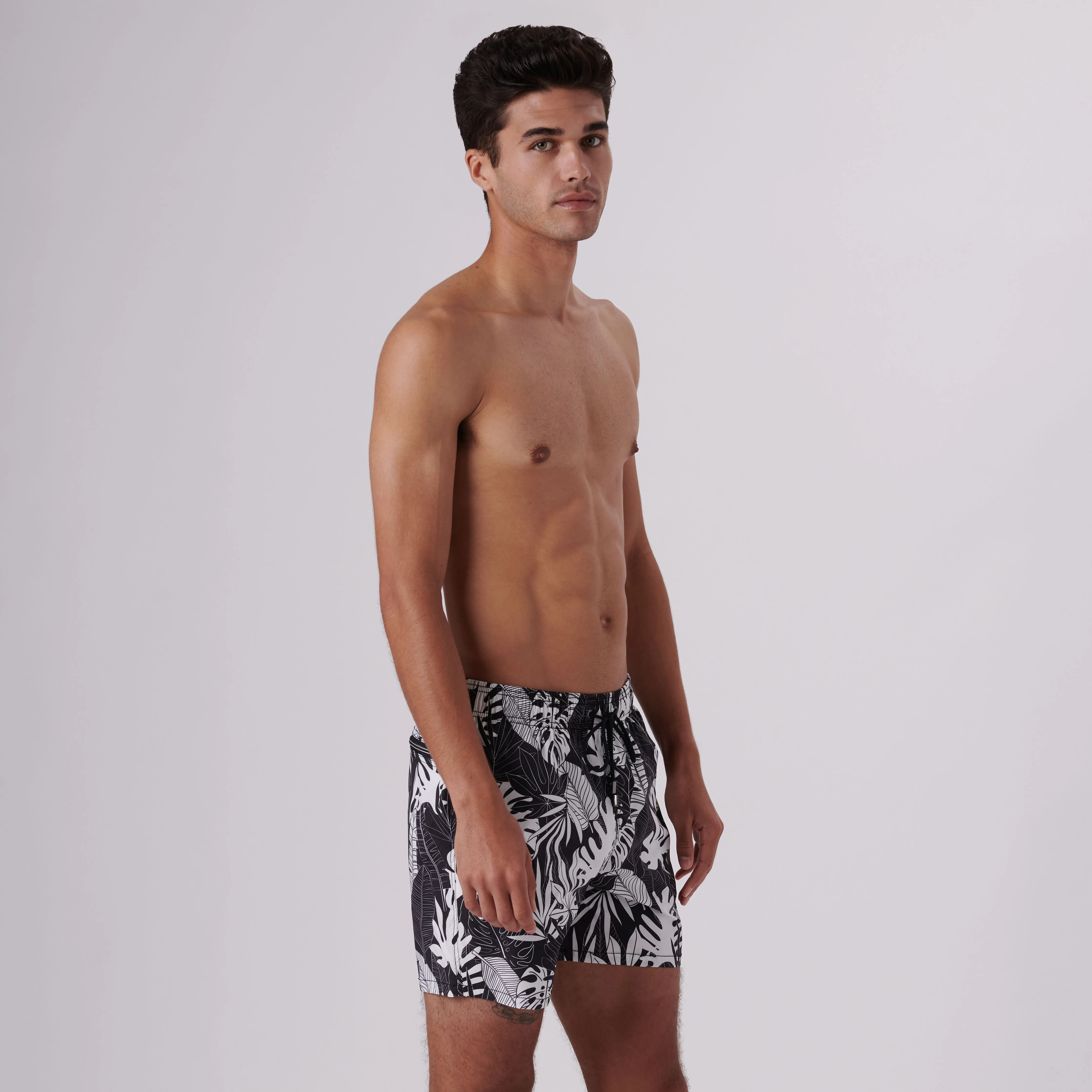 Max Tropical Leaves Swim Trunks sold by Bugatchi product image thumbnail 4