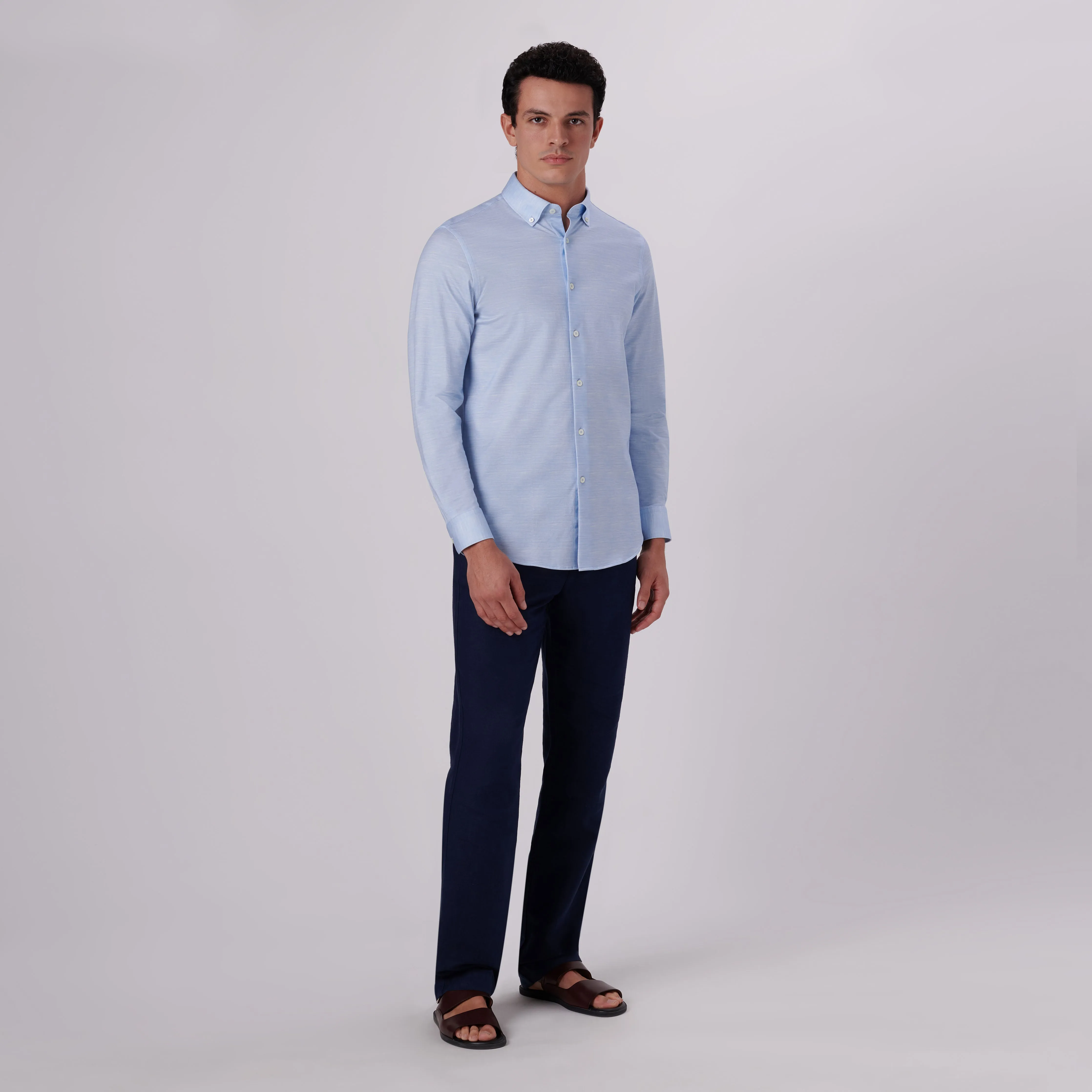 James Heather Print OoohCotton Shirt sold by Bugatchi product image thumbnail 5