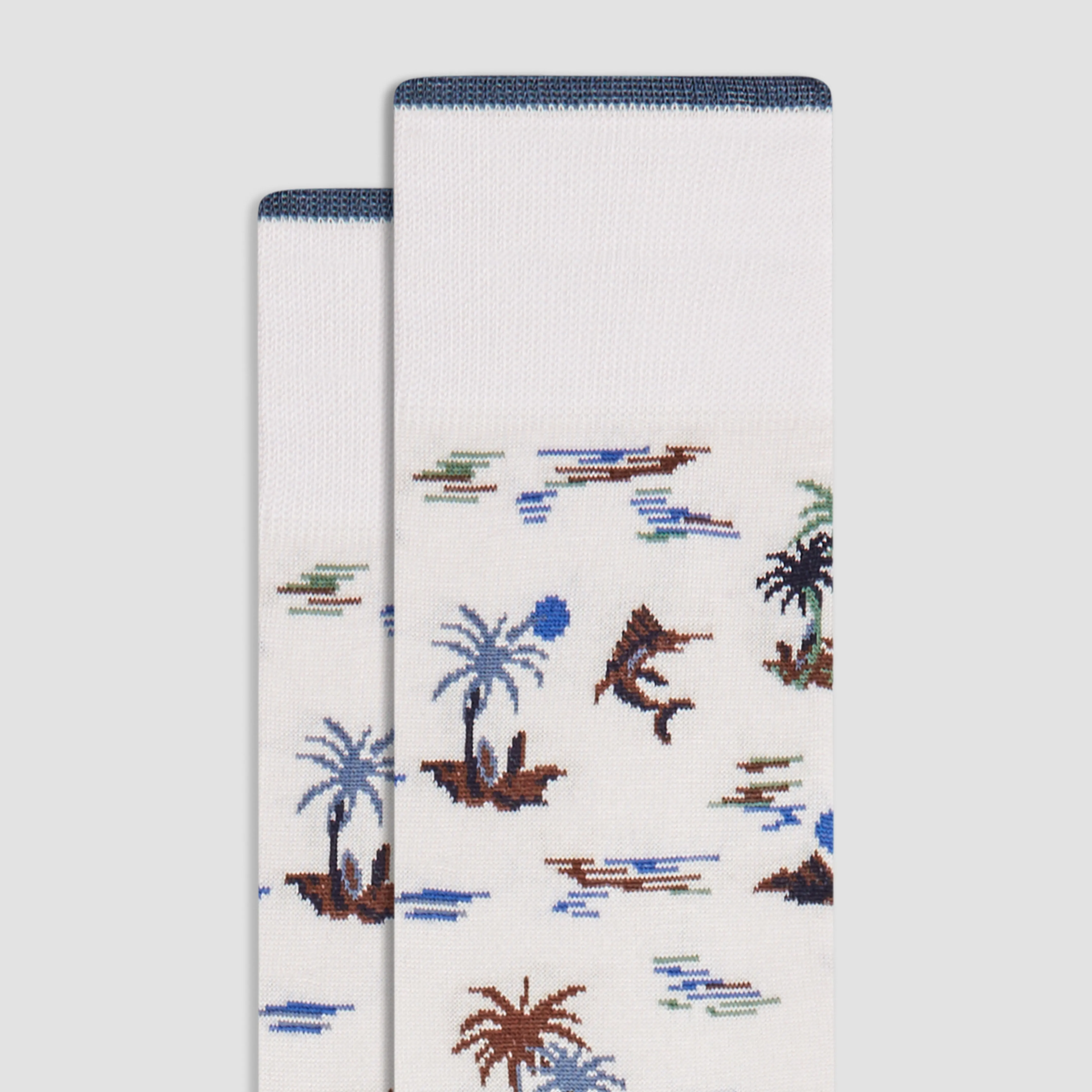 Tropical Mid-Calf Socks sold by Bugatchi product image thumbnail 2