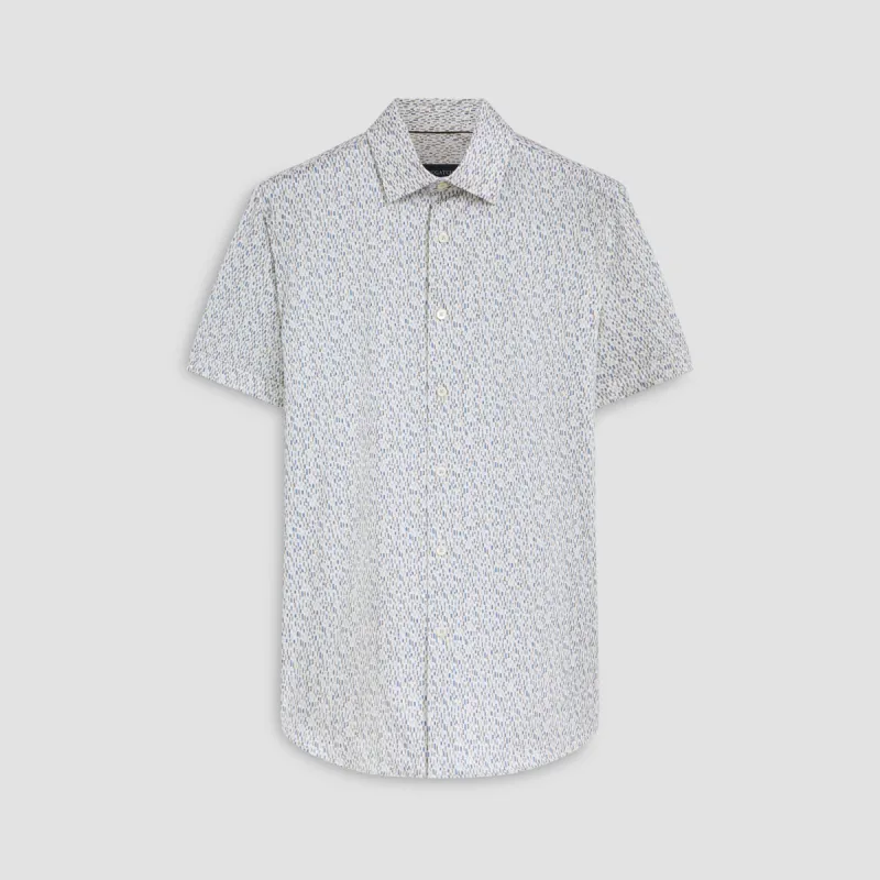 Miles Abstract OoohCotton Short Sleeve Shirt sold by Bugatchi