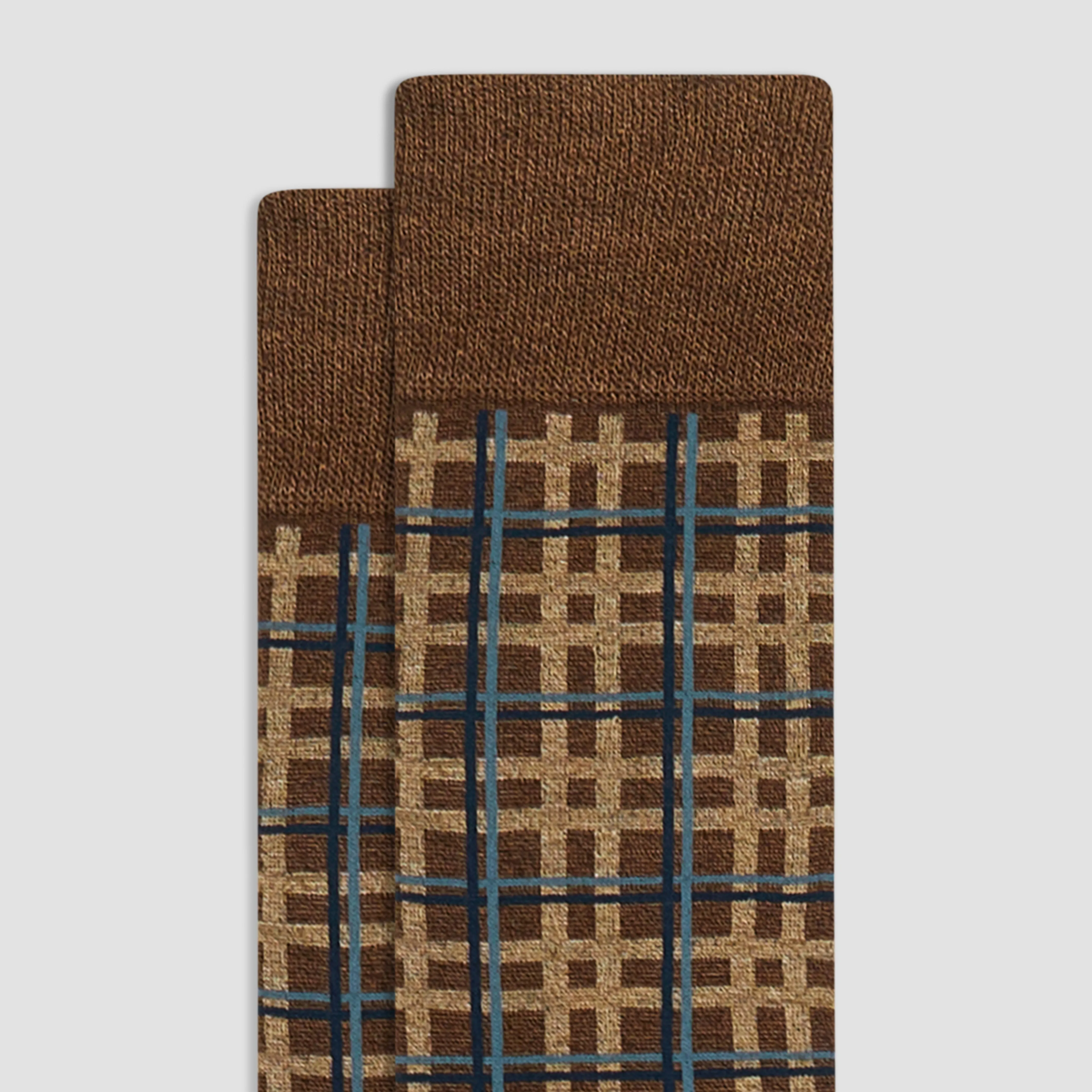 Plaid Check Mid-Calf Socks sold by Bugatchi product image thumbnail 2