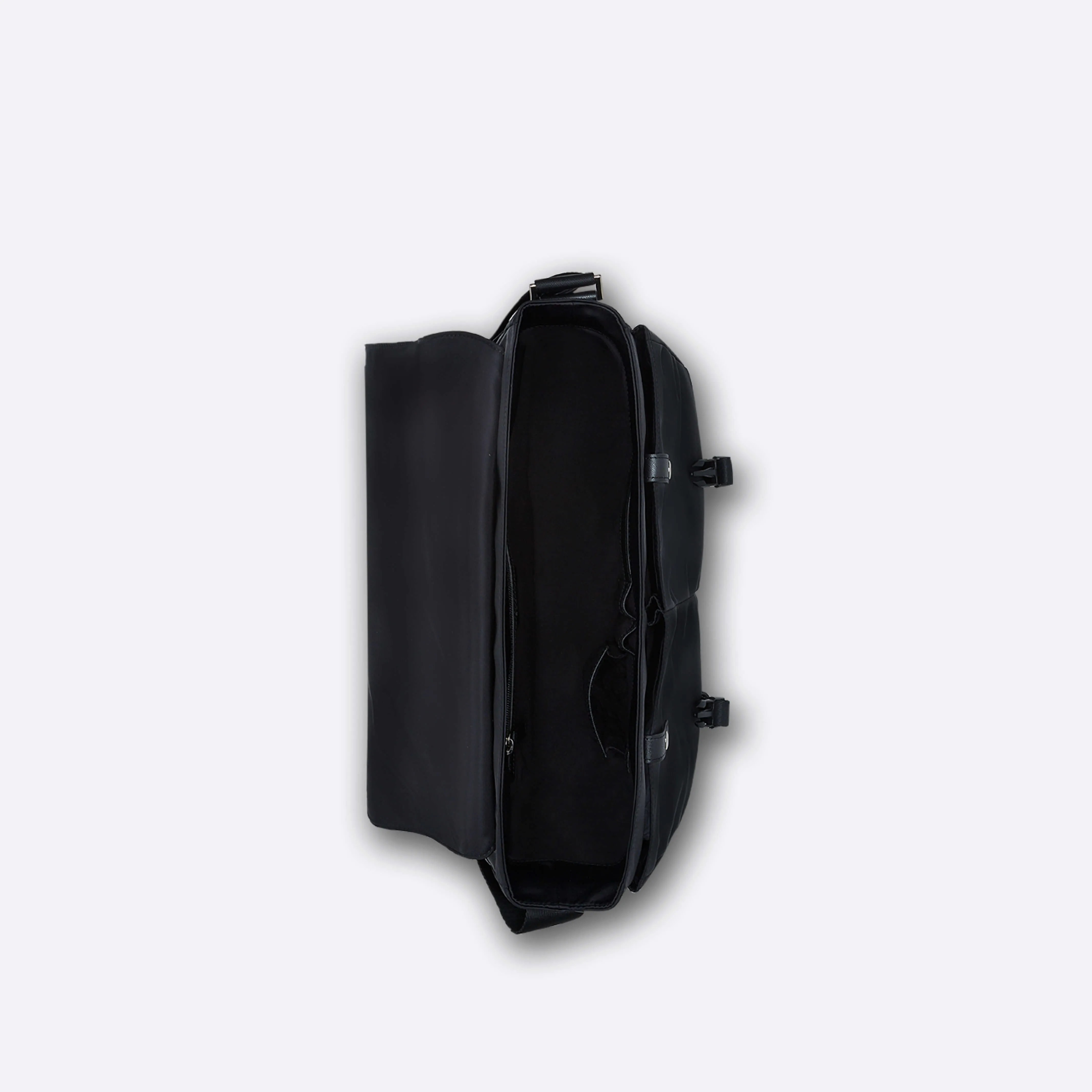 Nylon Messenger Bag with Leather Trim sold by Bugatchi product image thumbnail 2