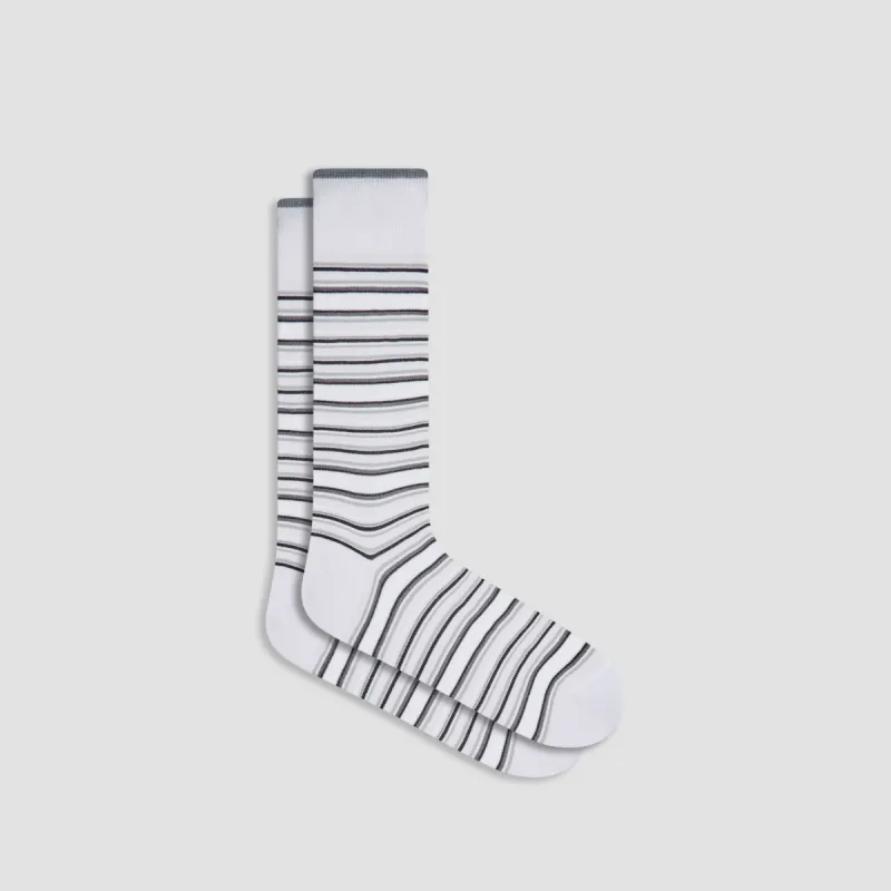Striped Mid-Calf Socks sold by Bugatchi